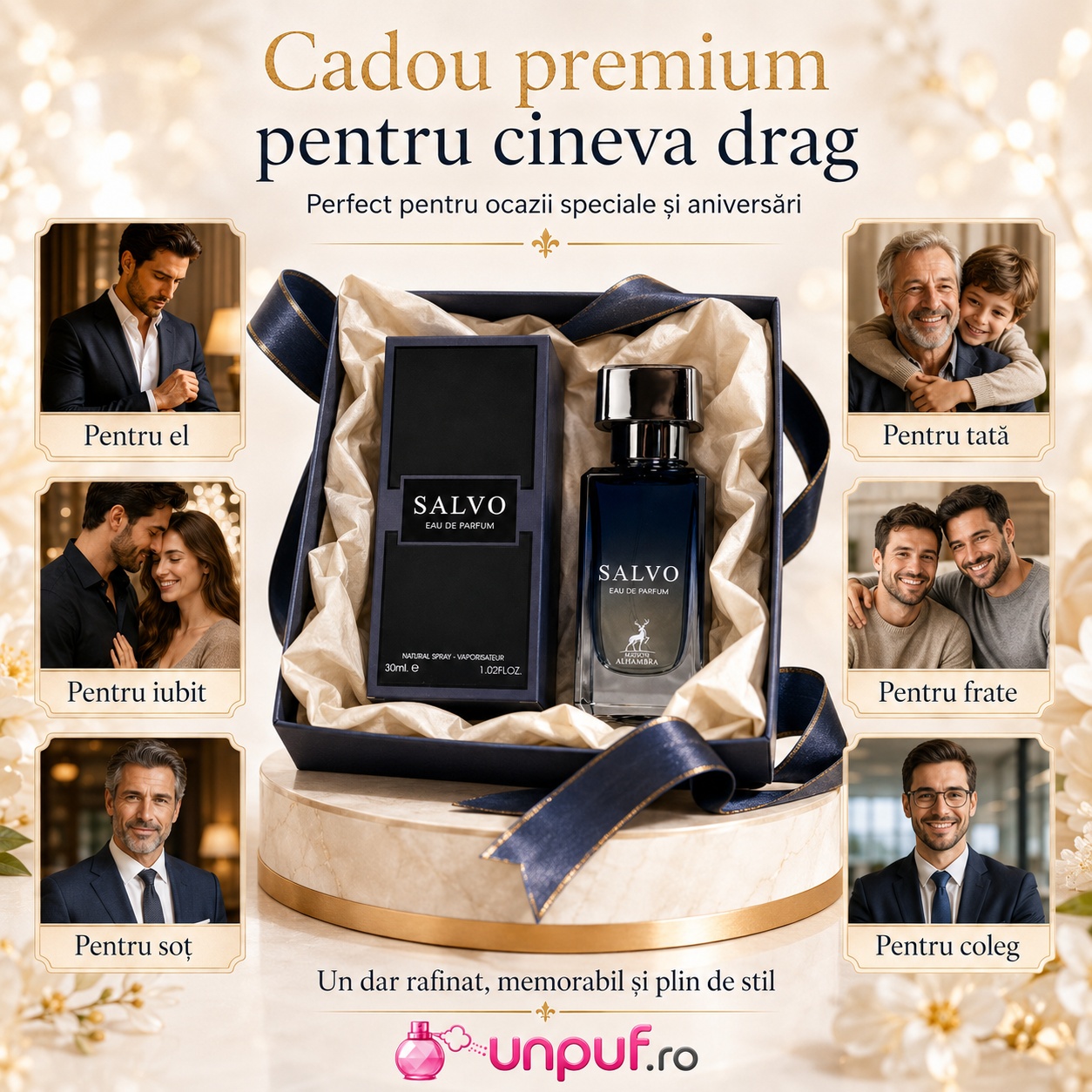 Cadou premium Alhambra Salvo pentru el, tată, iubit, soț, frate sau coleg