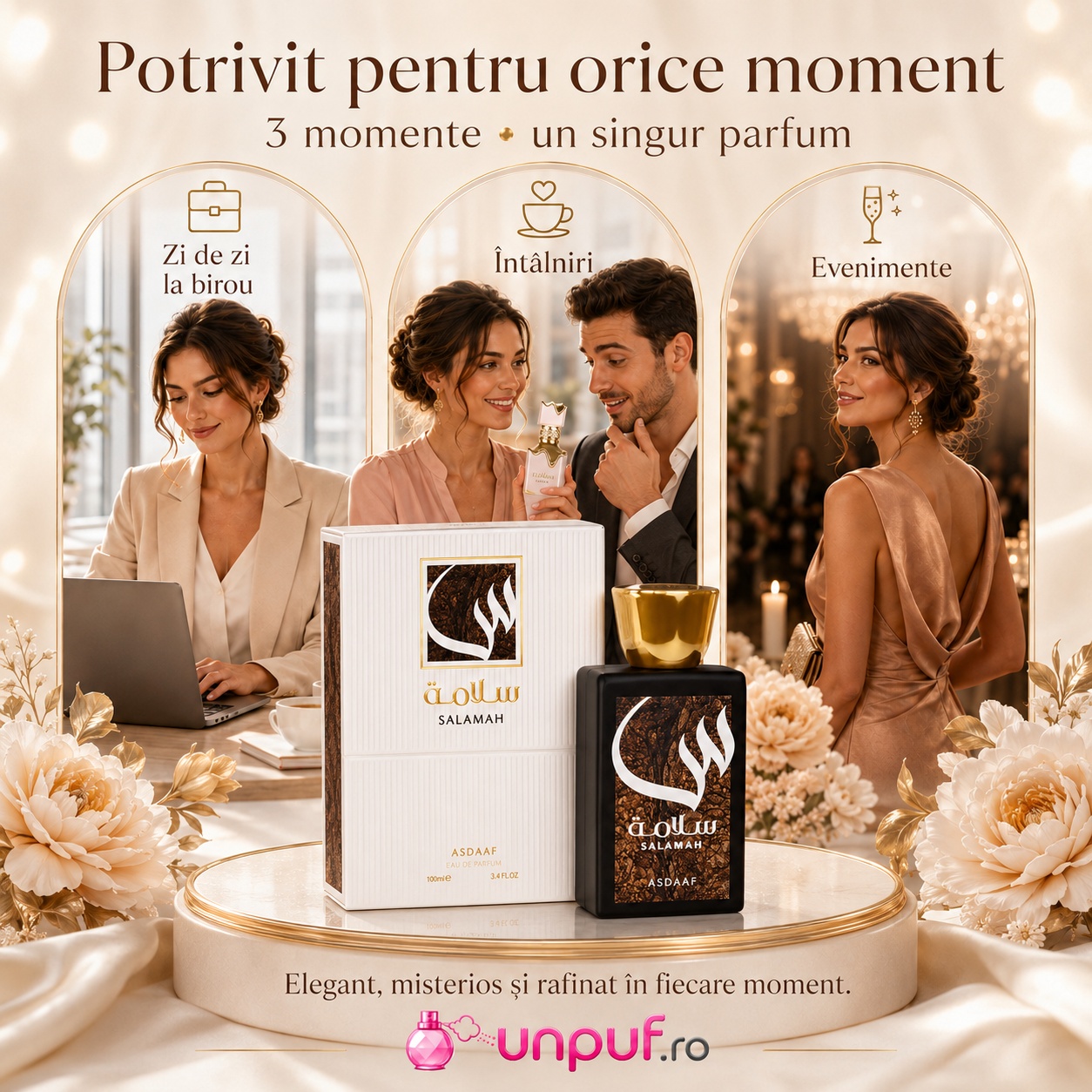 Parfum Asdaaf Salamah potrivit pentru zi de zi la birou, întâlniri și evenimente