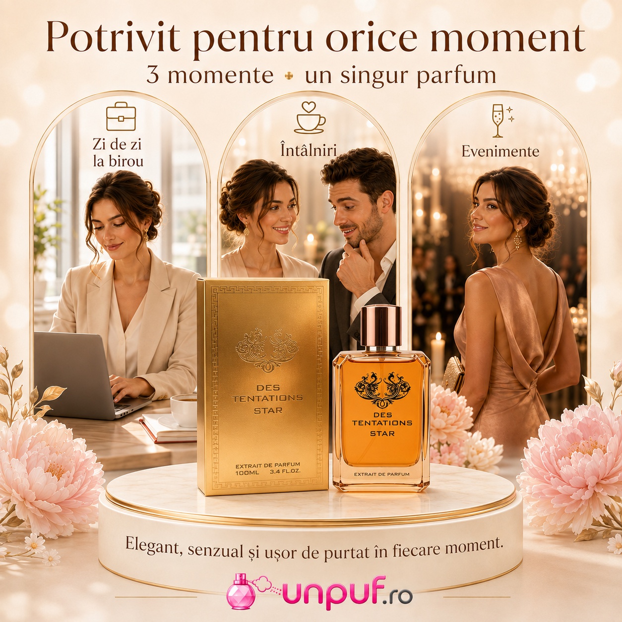Fragrance World Des Tentation Star potrivit pentru zi de zi, întâlniri și evenimente speciale
