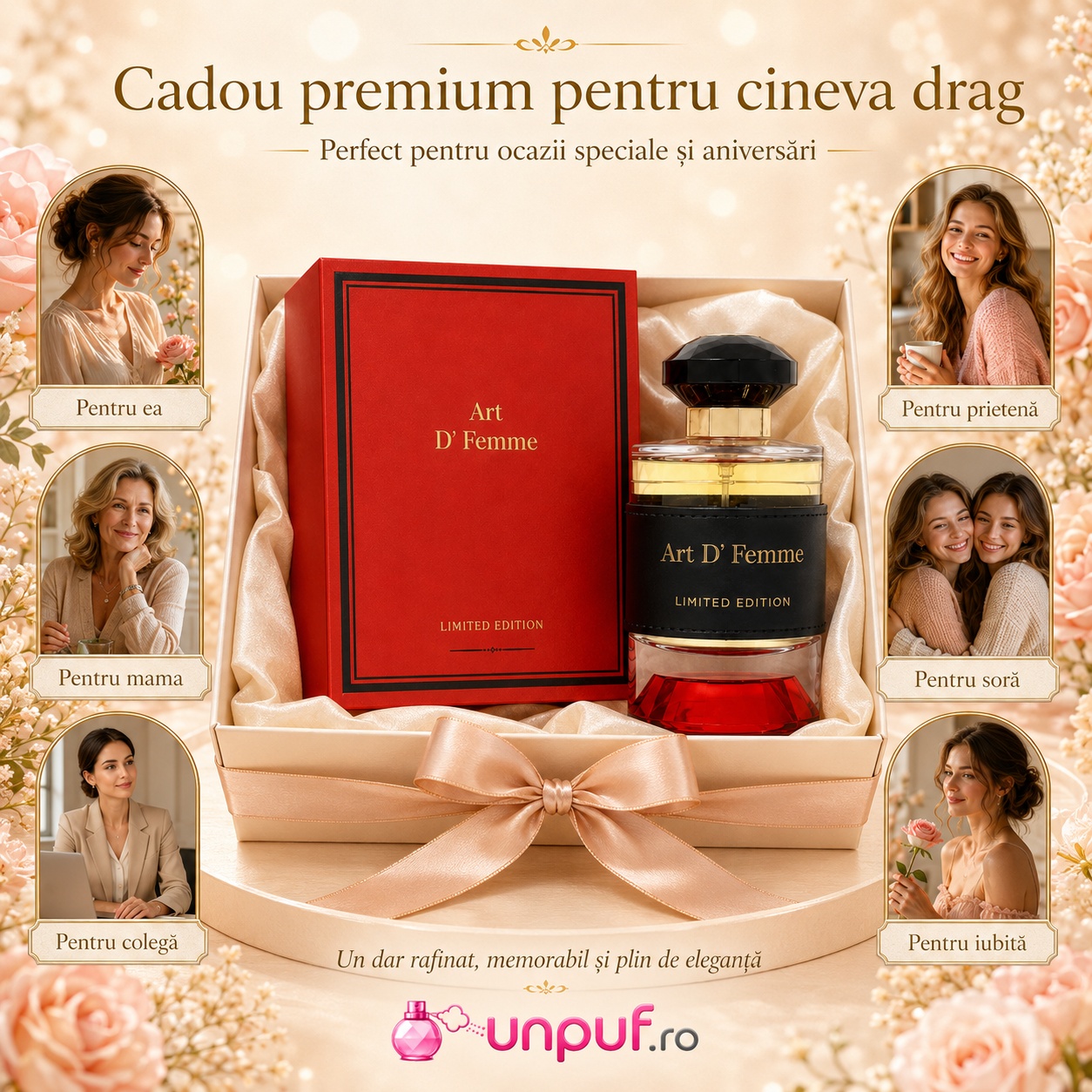 Le Vogue Art D Femme cadou premium pentru ea, prietenă, mamă, soră, colegă sau iubită