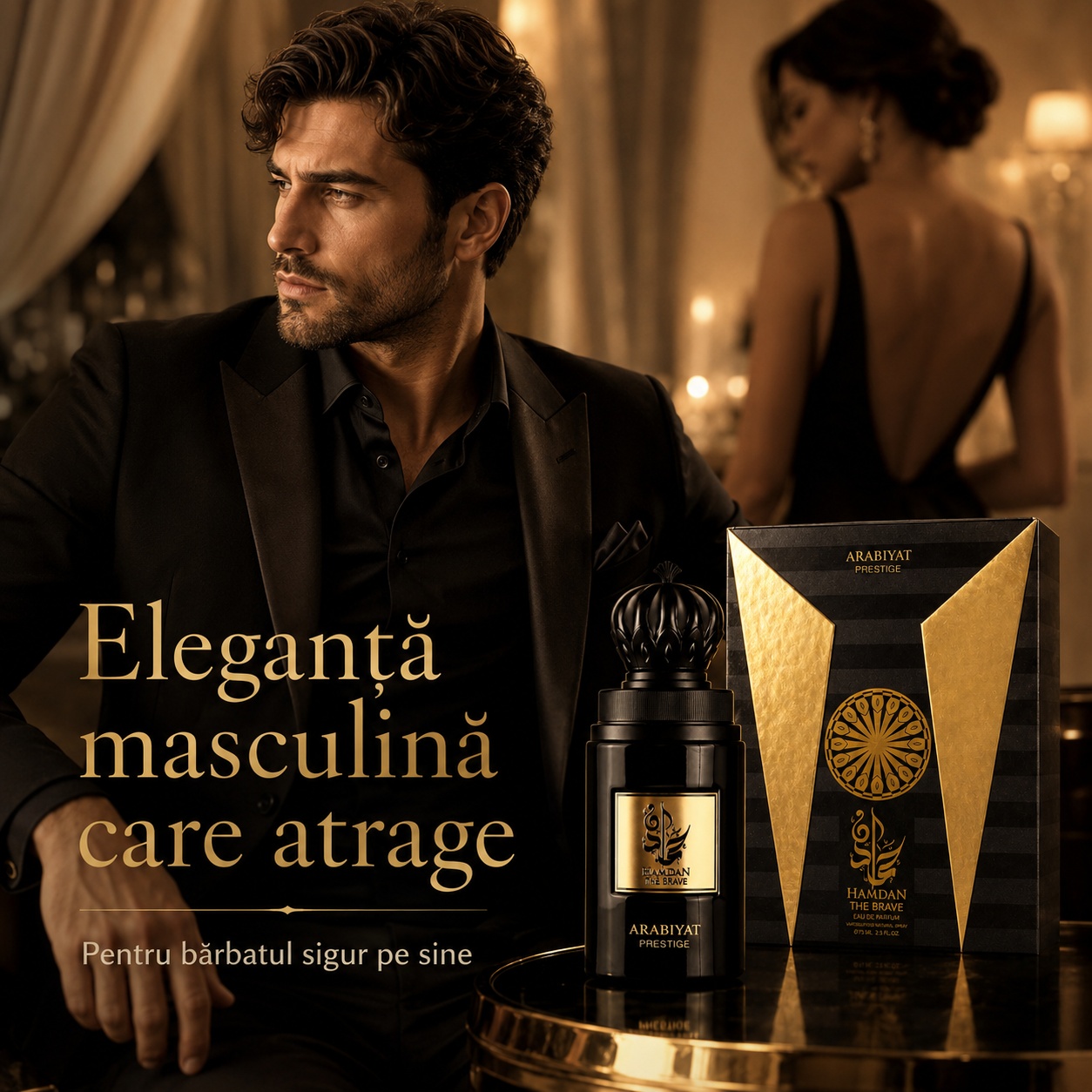 Hamdan The Brave parfum cu eleganță masculină care atrage, potrivit pentru bărbatul sigur pe sine