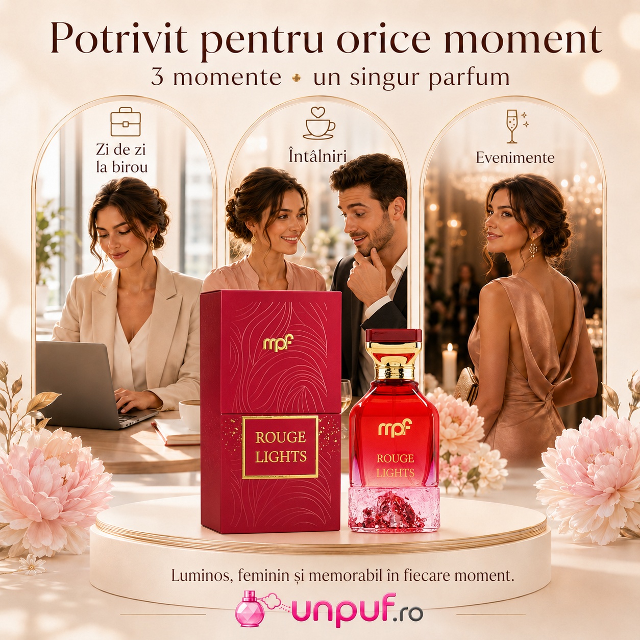 Rouge Lights potrivit pentru zi de zi la birou, întâlniri și evenimente speciale