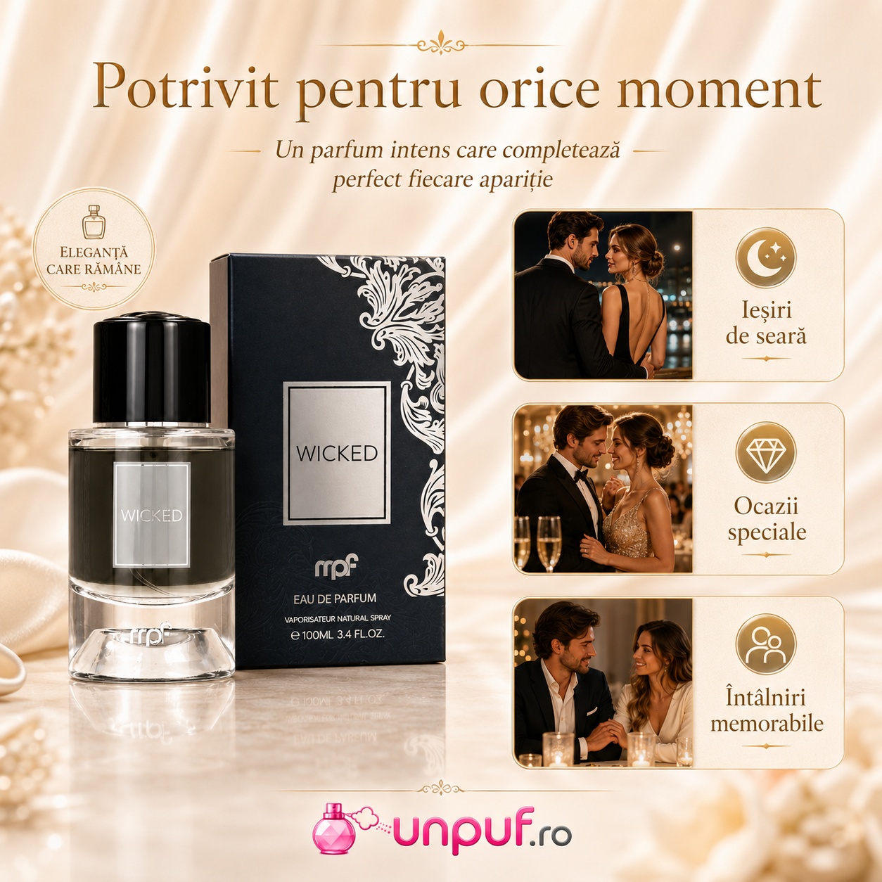 My Perfumes Wicked potrivit pentru ieșiri de seară, ocazii speciale și întâlniri memorabile