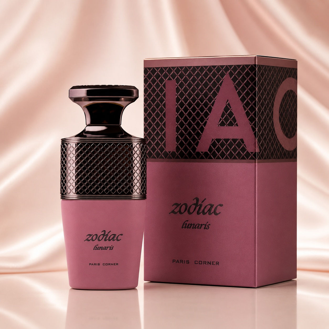 Parfum Arăbesc Zodiac Lunaris Paris Corner 100 ml Apă de Parfum Unisex cu sticlă mov mauve și cutie premium