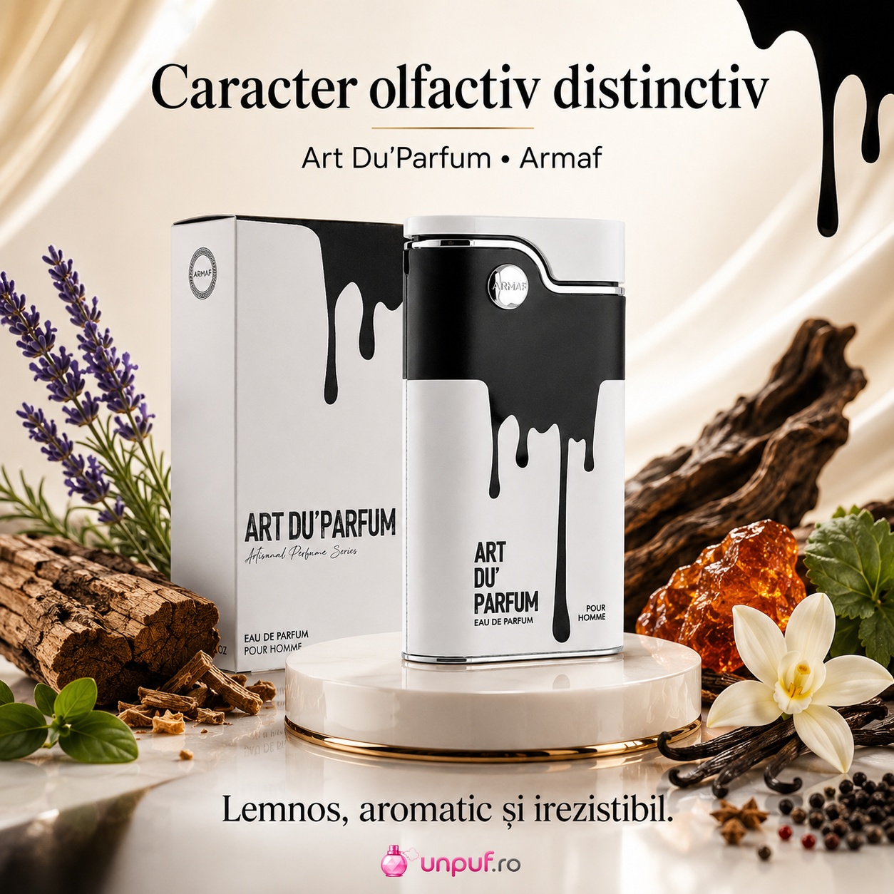 Armaf Art Du&rsquo;Parfum caracter olfactiv distinctiv lemnos aromatic și irezistibil