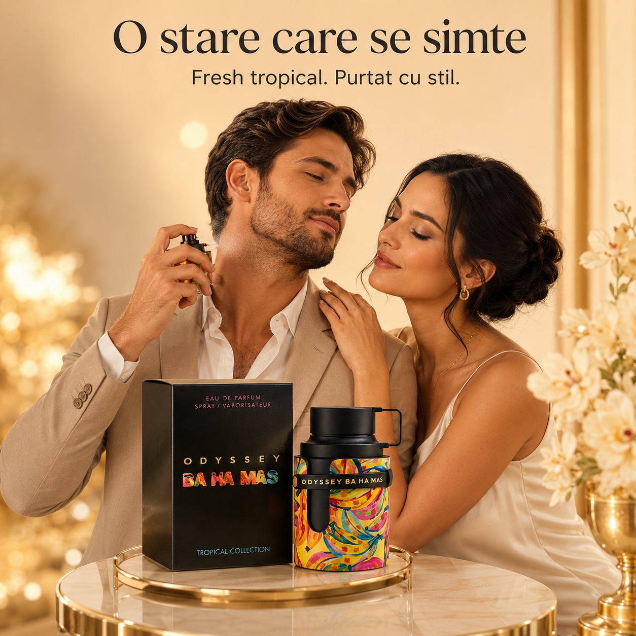 Armaf Odyssey Ba Ha Mas parfum fresh tropical purtat cu stil pentru damă și bărbat