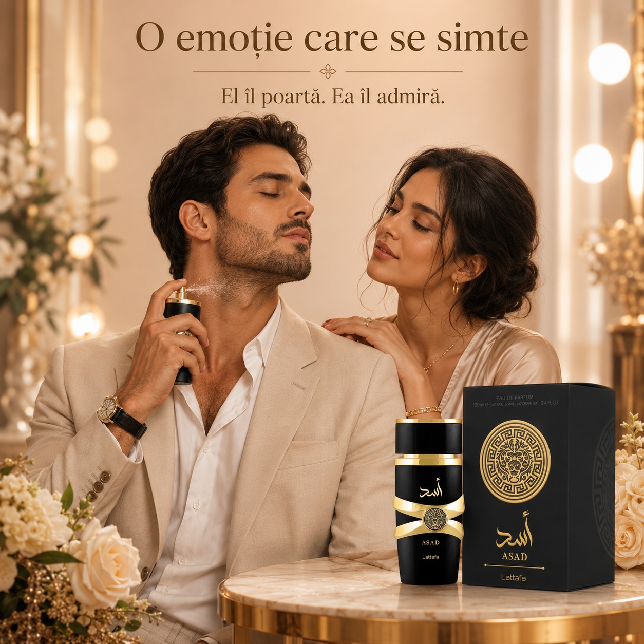 Asad Lattafa parfum romantic bărbătesc, o emoție care se simte