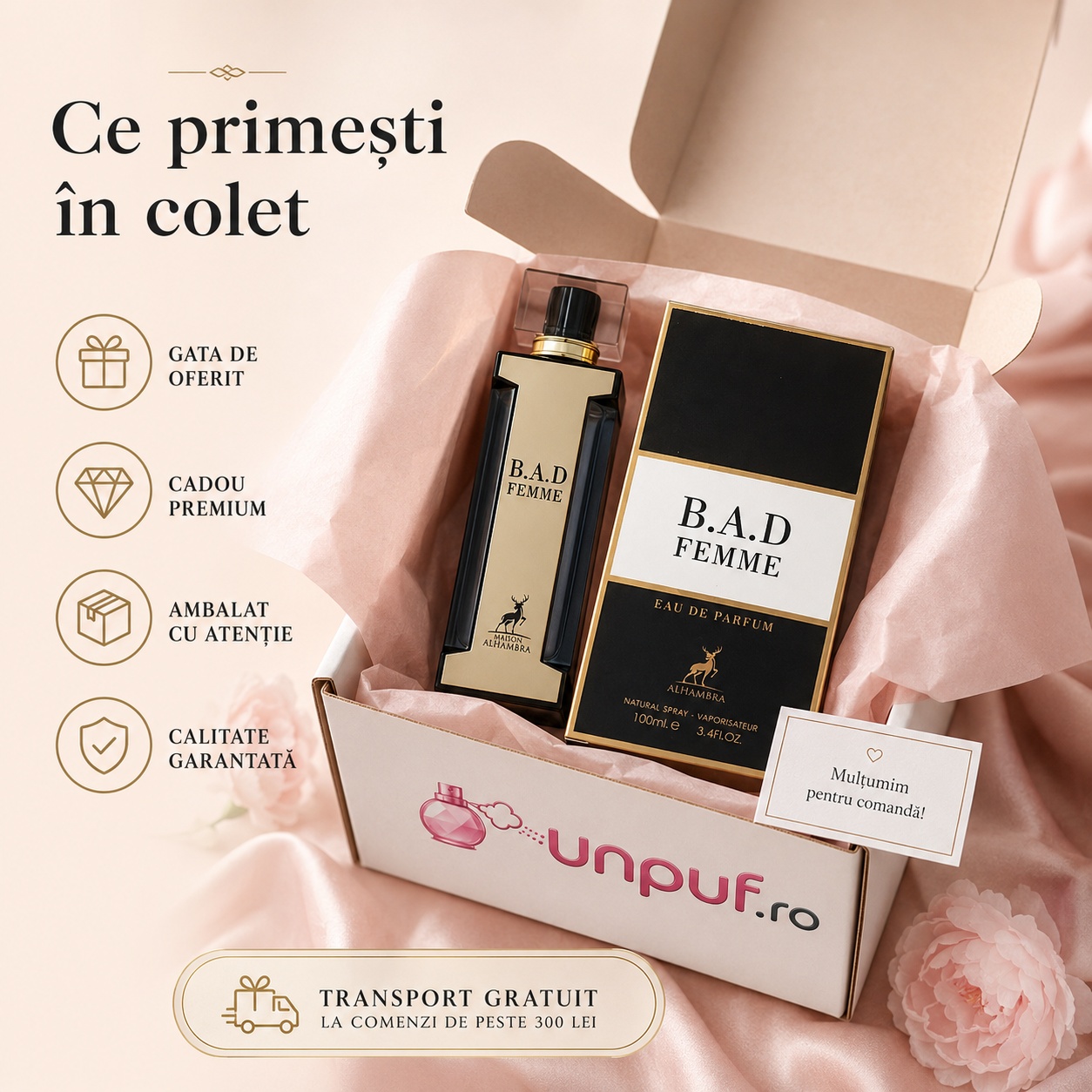 B.A.D. Femme Maison Alhambra &icirc;n colet cadou parfum femei UnPuf