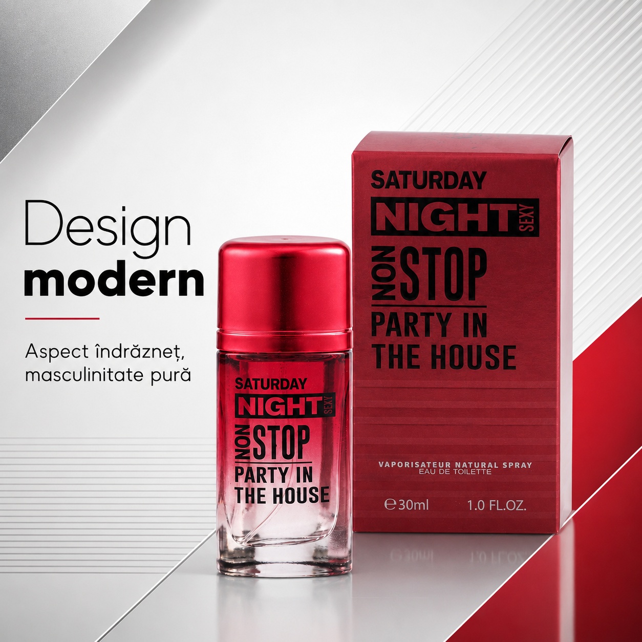 V.V. Love Saturday Night Non Stop design modern masculin