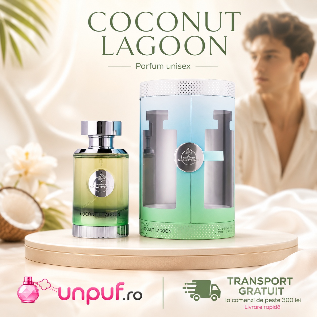 Coconut Lagoon parfum unisex tropical cu transport gratuit la comenzi eligibile UnPuf.ro