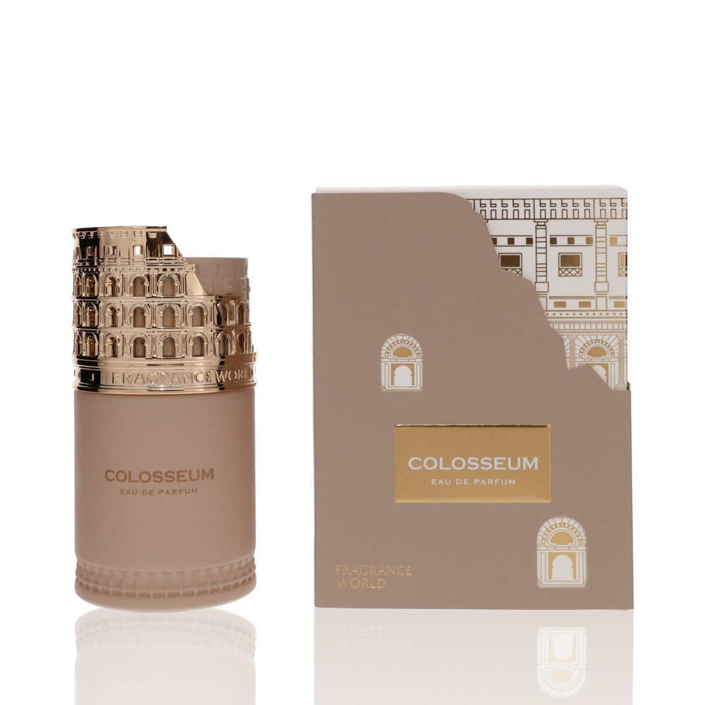 Cutie originală Colosseum Fragrance World 100 ml și flacon parfum arabesc unisex