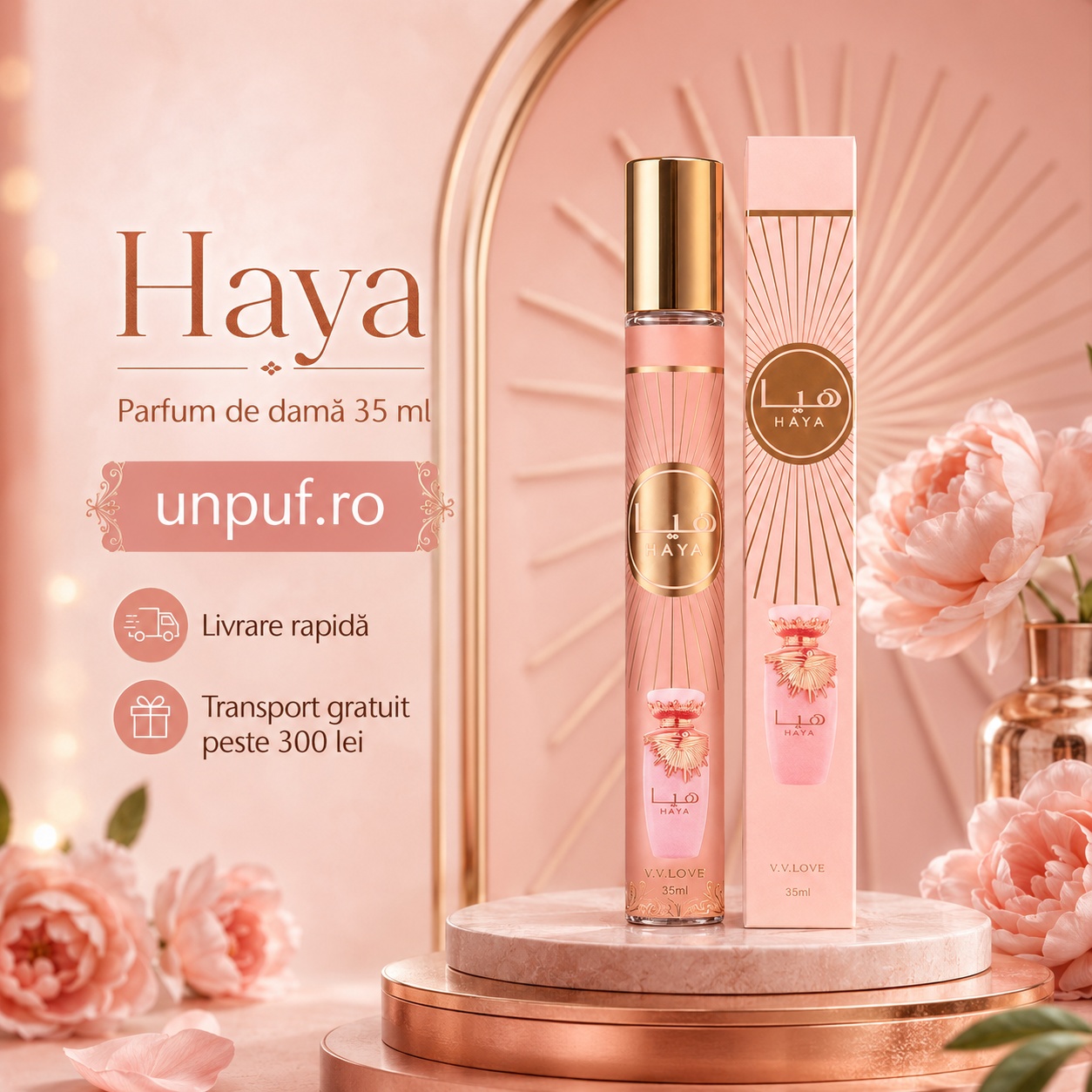 Parfum Haya 35 ml V.V. Love unpuf.ro livrare rapidă transport gratuit peste 300 lei
