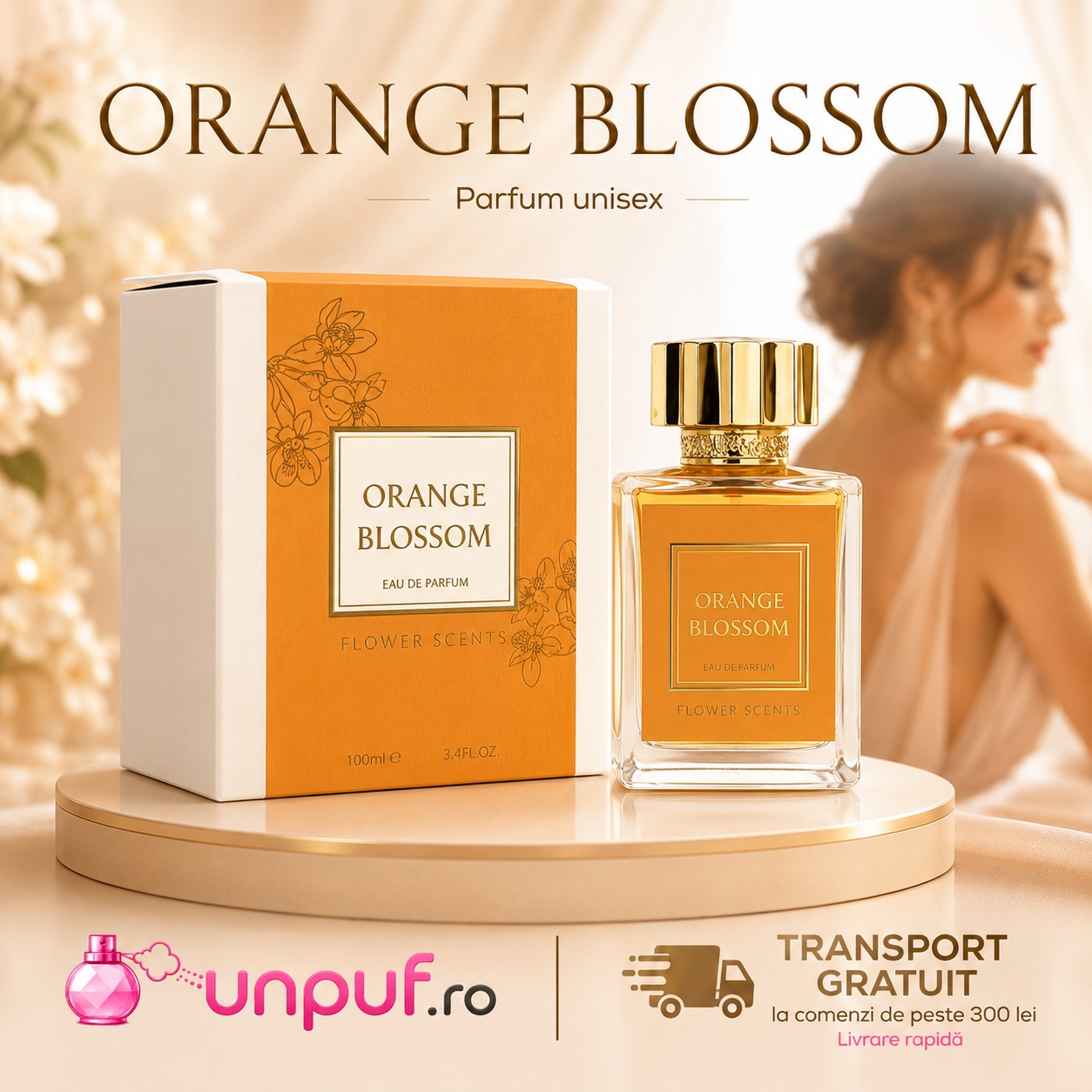 Flower Scents Orange Blossom parfum arabesc de damă cu aromă luminoasă și persistentă