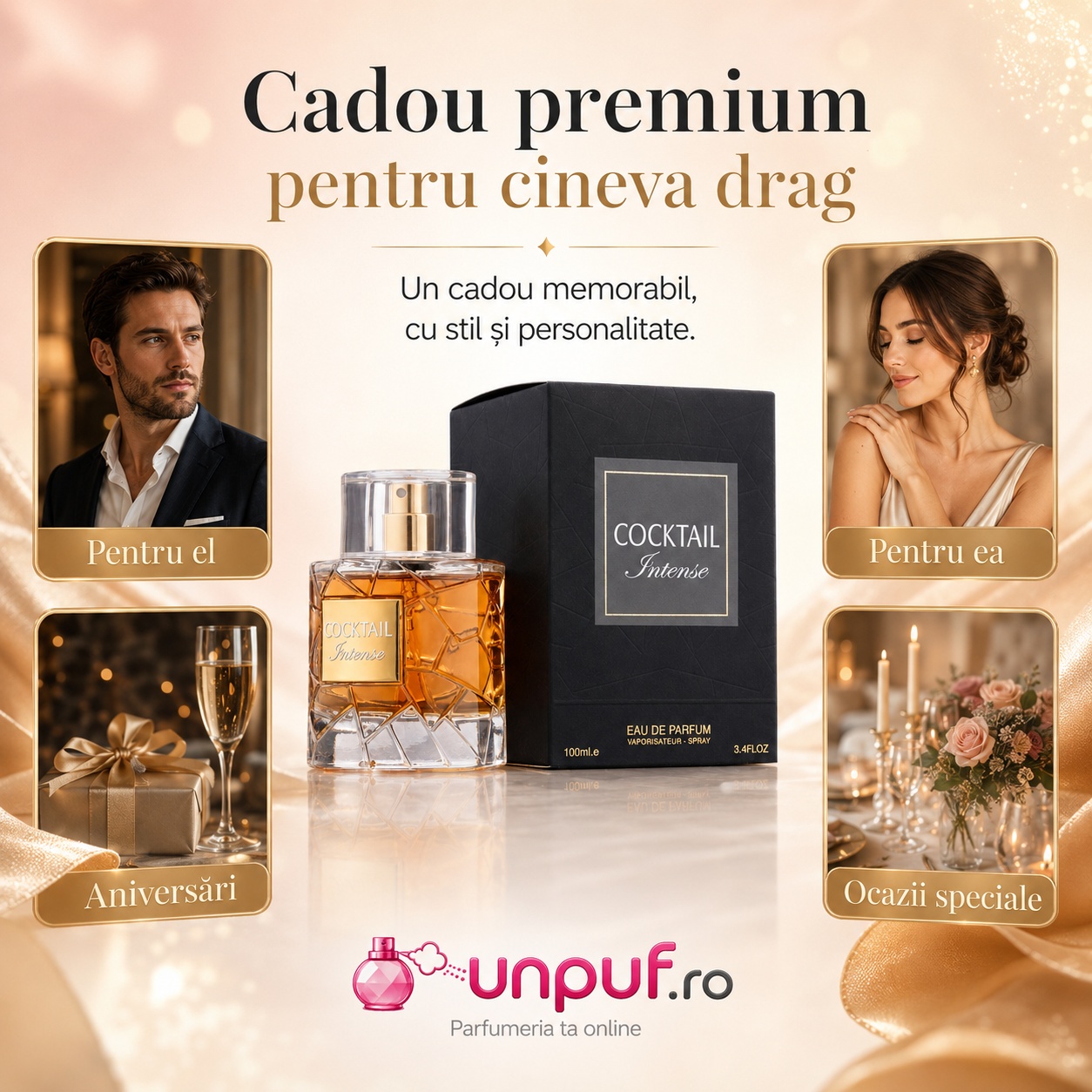 Cocktail Intense Fragrance World cadou premium pentru el și pentru ea aniversări și ocazii speciale