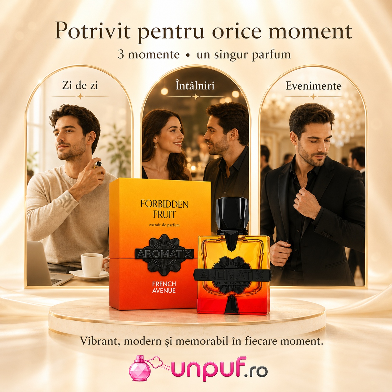 Parfum Aromatix Forbidden Fruit potrivit pentru zi de zi, &icirc;nt&acirc;lniri și evenimente elegante