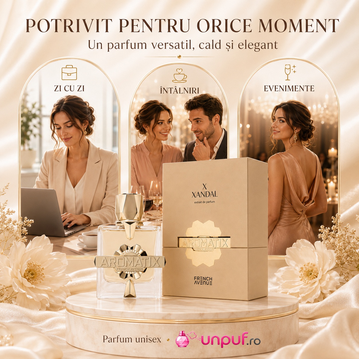 Parfum Aromatix X Xandal potrivit pentru zi de zi, &icirc;nt&acirc;lniri și evenimente elegante