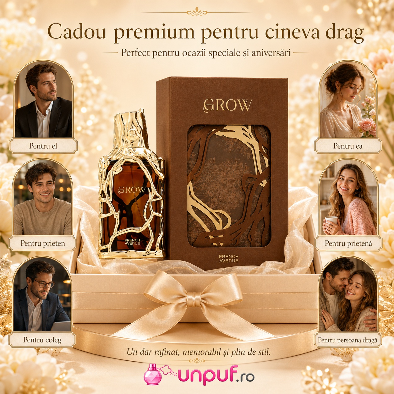 Cadou premium Grow French Avenue pentru el, pentru ea, prieten, prietenă, coleg sau persoana dragă