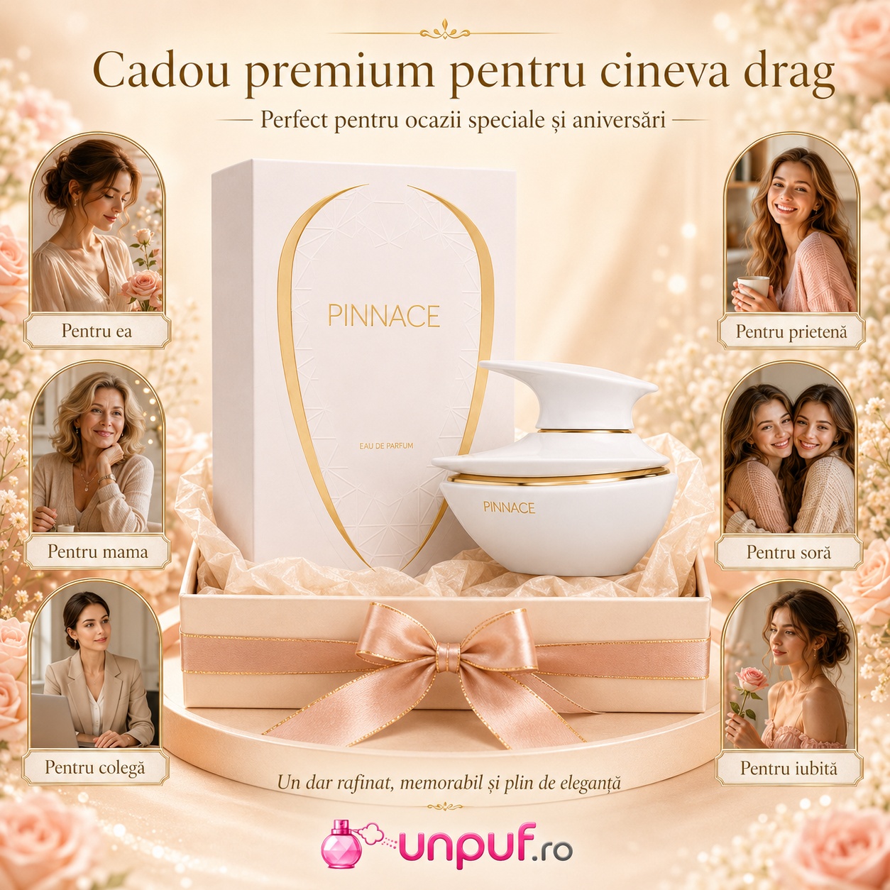 Cadou premium Pinnace French Avenue pentru ea, mamă, soră, prietenă, colegă sau iubită