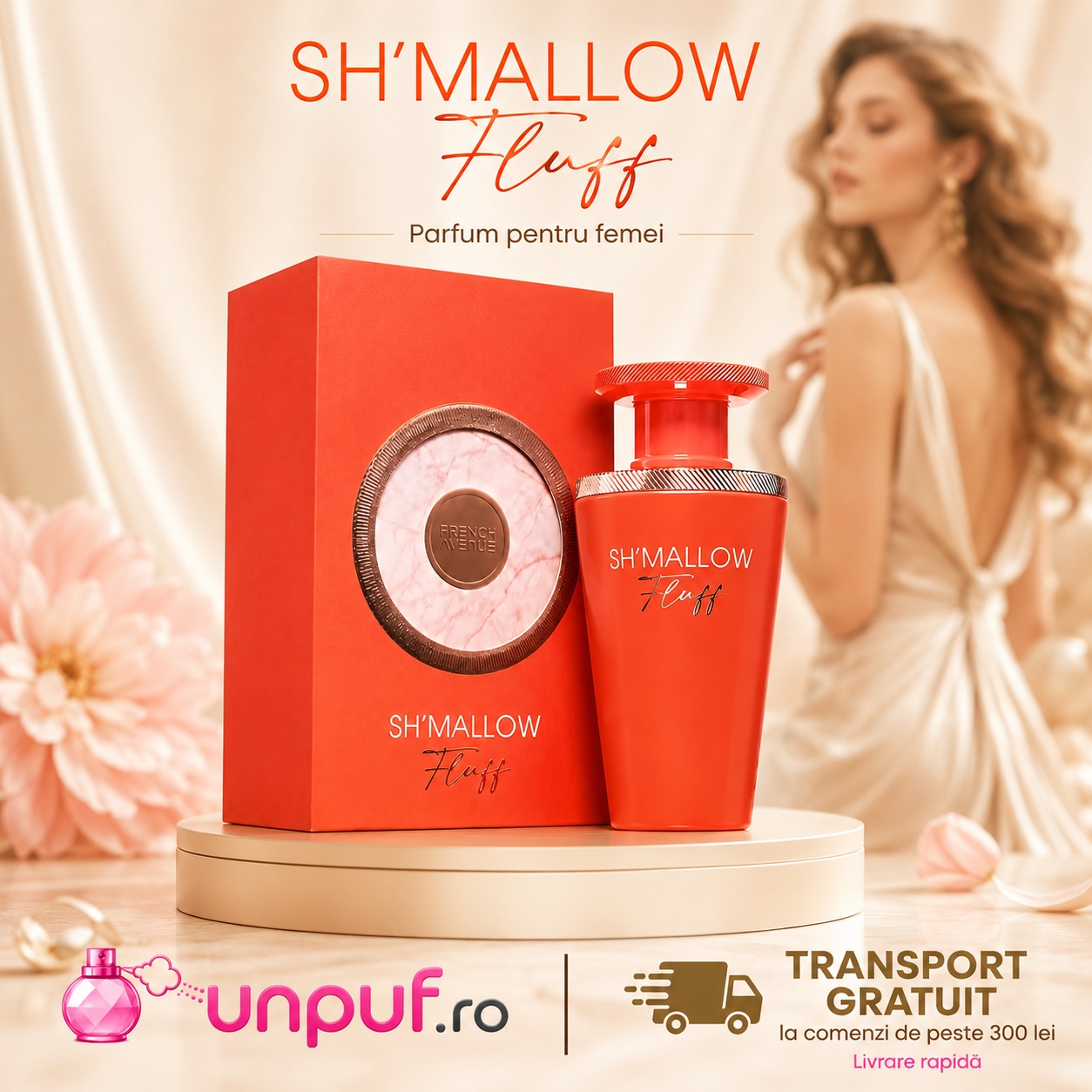 Shmallow Fluff French Avenue parfum pentru femei cu transport gratuit peste 300 lei și livrare rapidă