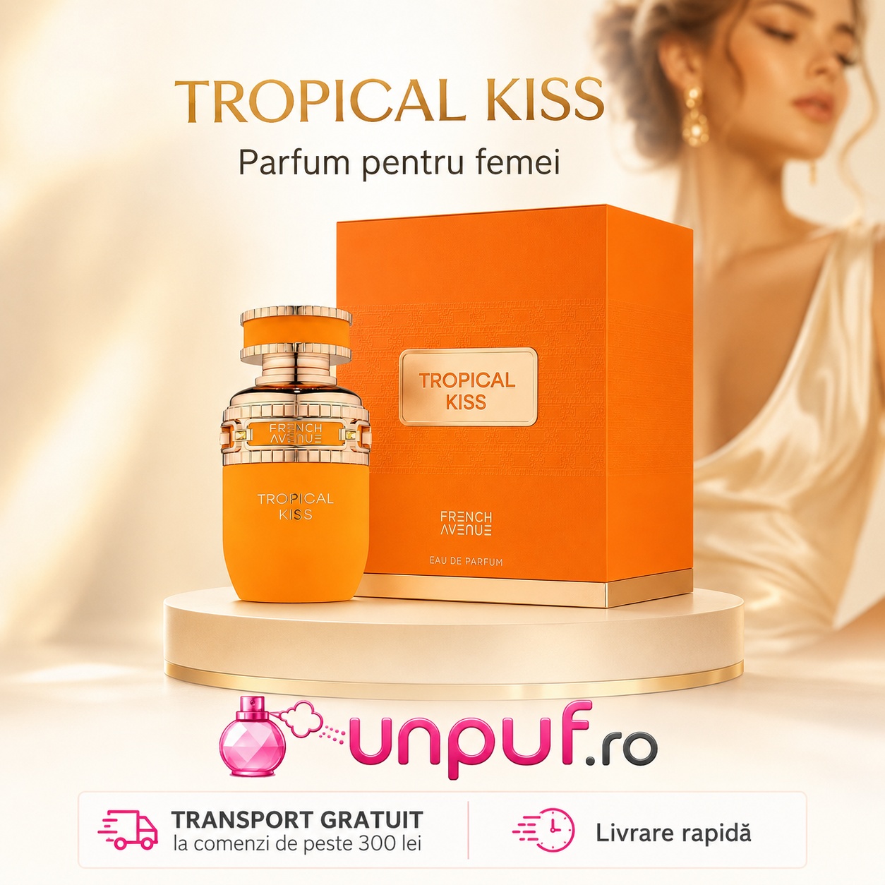 Tropical Kiss French Avenue parfum pentru femei cu transport gratuit peste 300 lei și livrare rapidă