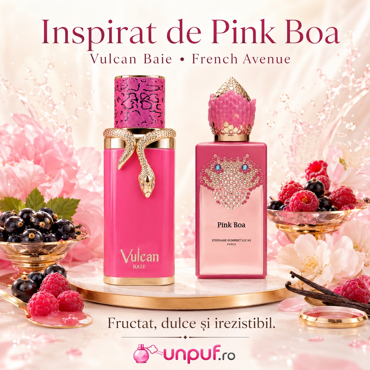 Vulcan Baie French Avenue inspirat de Pink Boa parfum fructat dulce și irezistibil