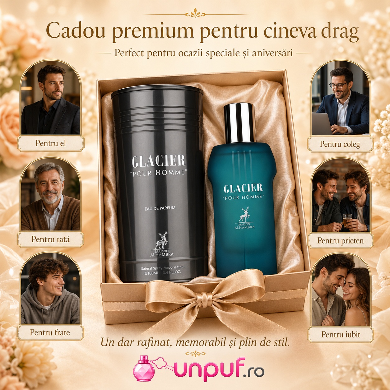 Glacier Pour Homme Maison Alhambra cadou premium pentru el pentru tată pentru frate pentru coleg pentru prieten sau pentru iubit