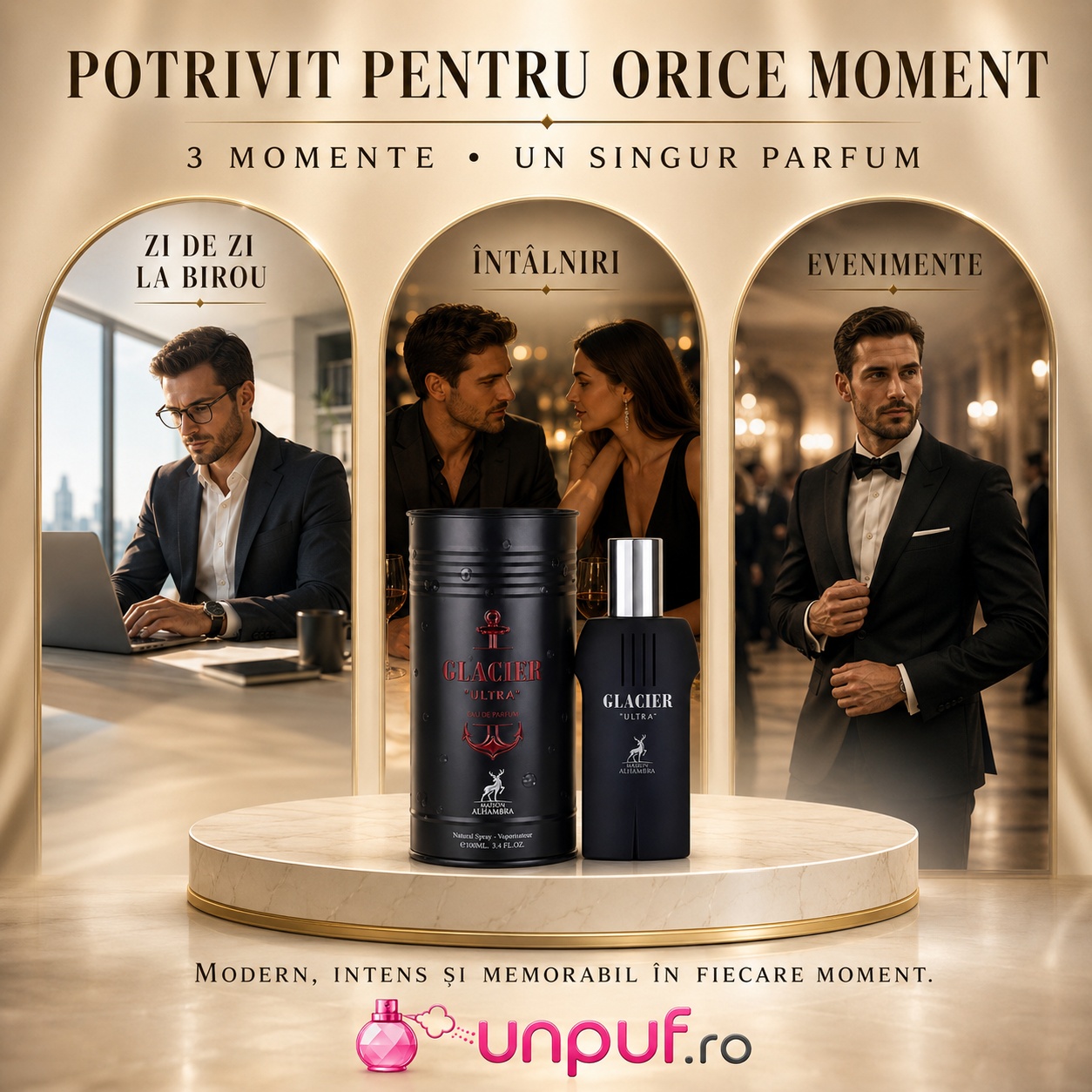 Glacier Ultra Maison Alhambra potrivit pentru orice moment zi de zi la birou &icirc;nt&acirc;lniri și evenimente