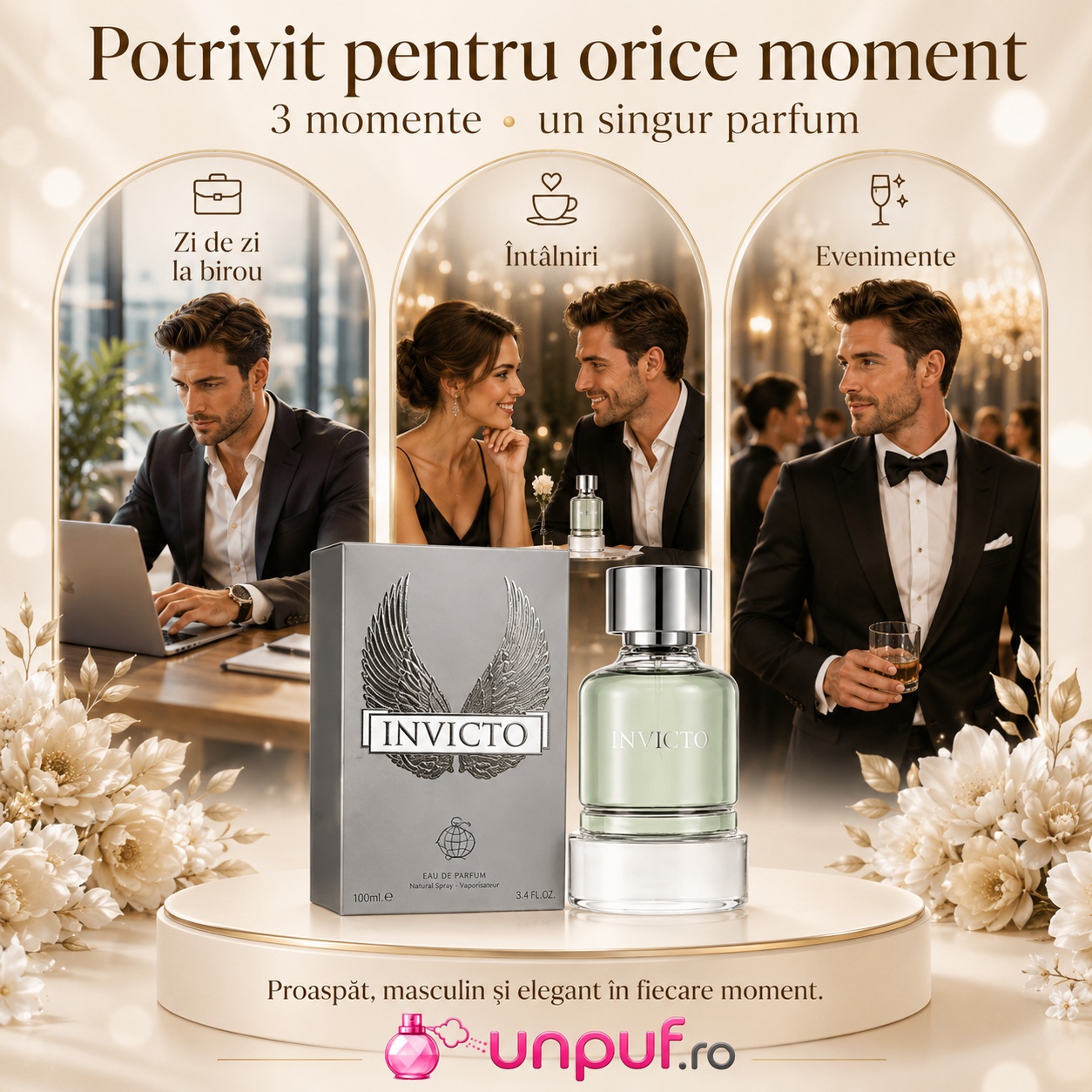 Invicto Fragrance World potrivit pentru zi de zi la birou, întâlniri și evenimente elegante