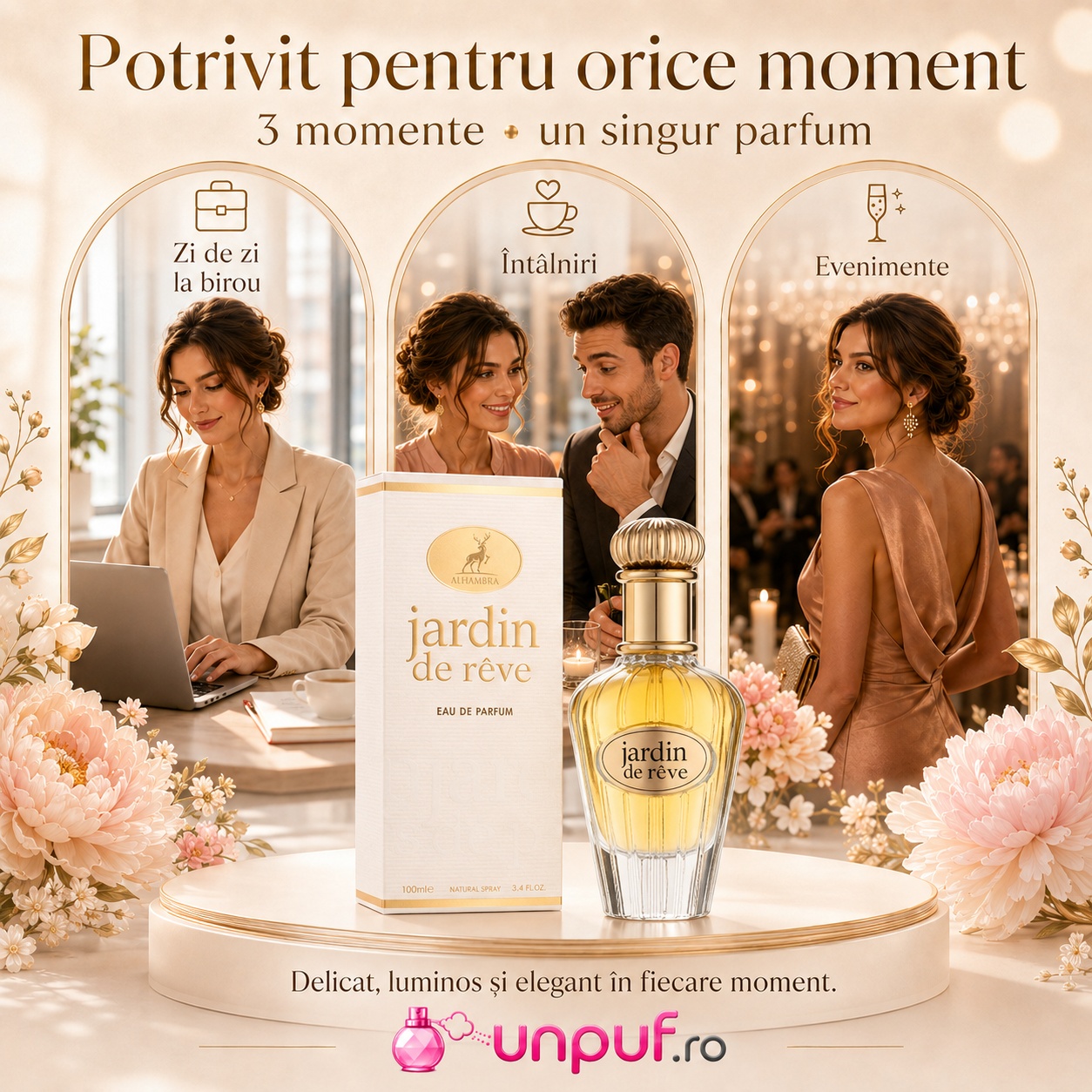 Jardin de R&ecirc;ve Maison Alhambra potrivit pentru zi de zi birou &icirc;nt&acirc;lniri și evenimente parfum feminin elegant
