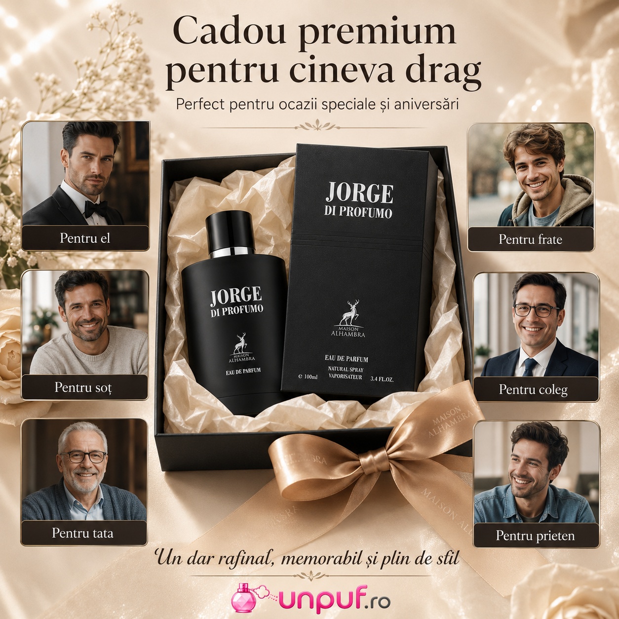 Jorge Di Profumo Maison Alhambra cadou premium pentru el pentru frate pentru soț pentru coleg pentru tata sau pentru prieten
