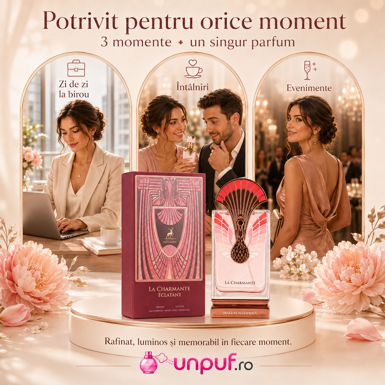 Parfum La Charmante &Eacute;clatant Maison Alhambra potrivit pentru zi de zi birou &icirc;nt&acirc;lniri și evenimente