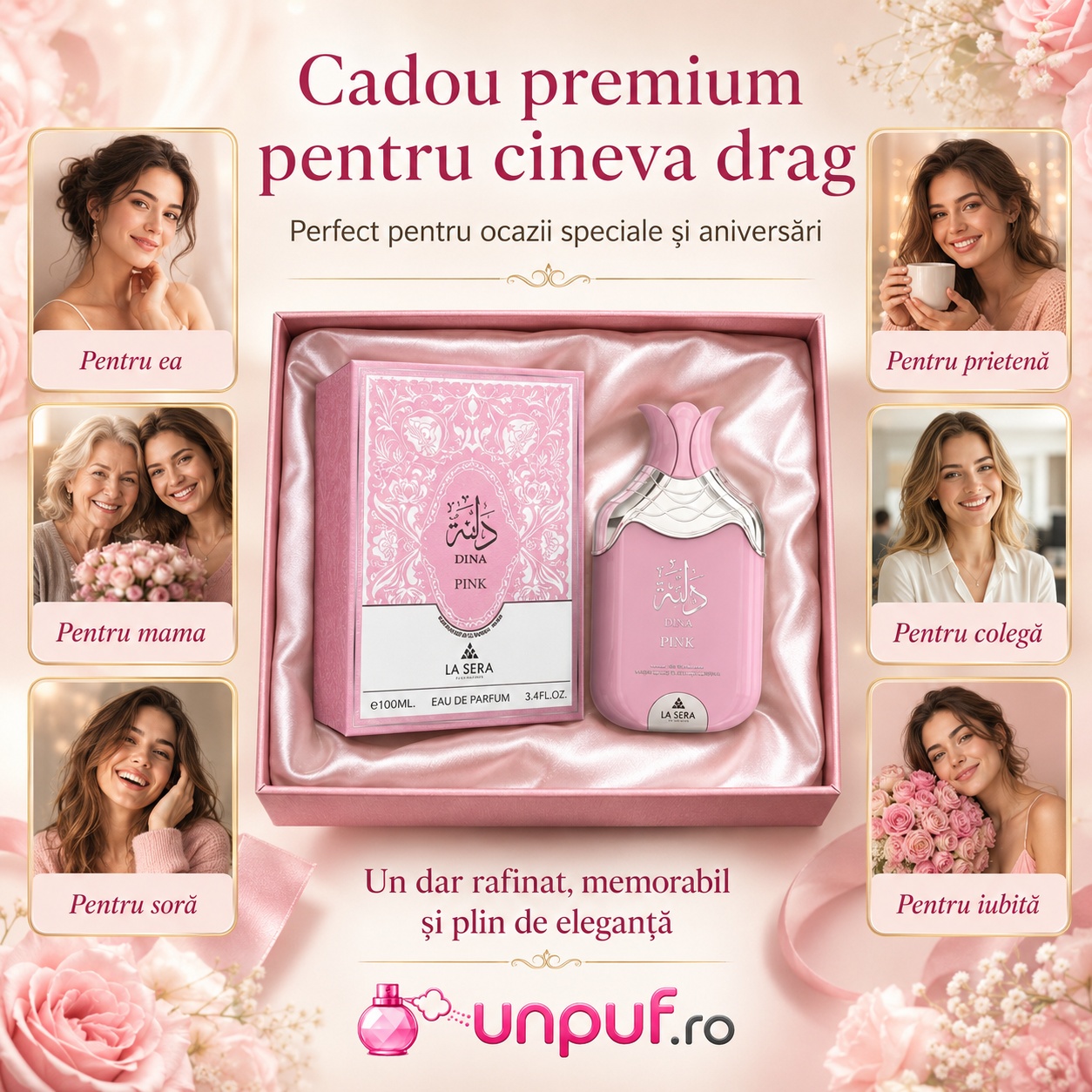 La Sera Dana Pink cadou premium pentru mamă, soră, prietenă, colegă sau iubită