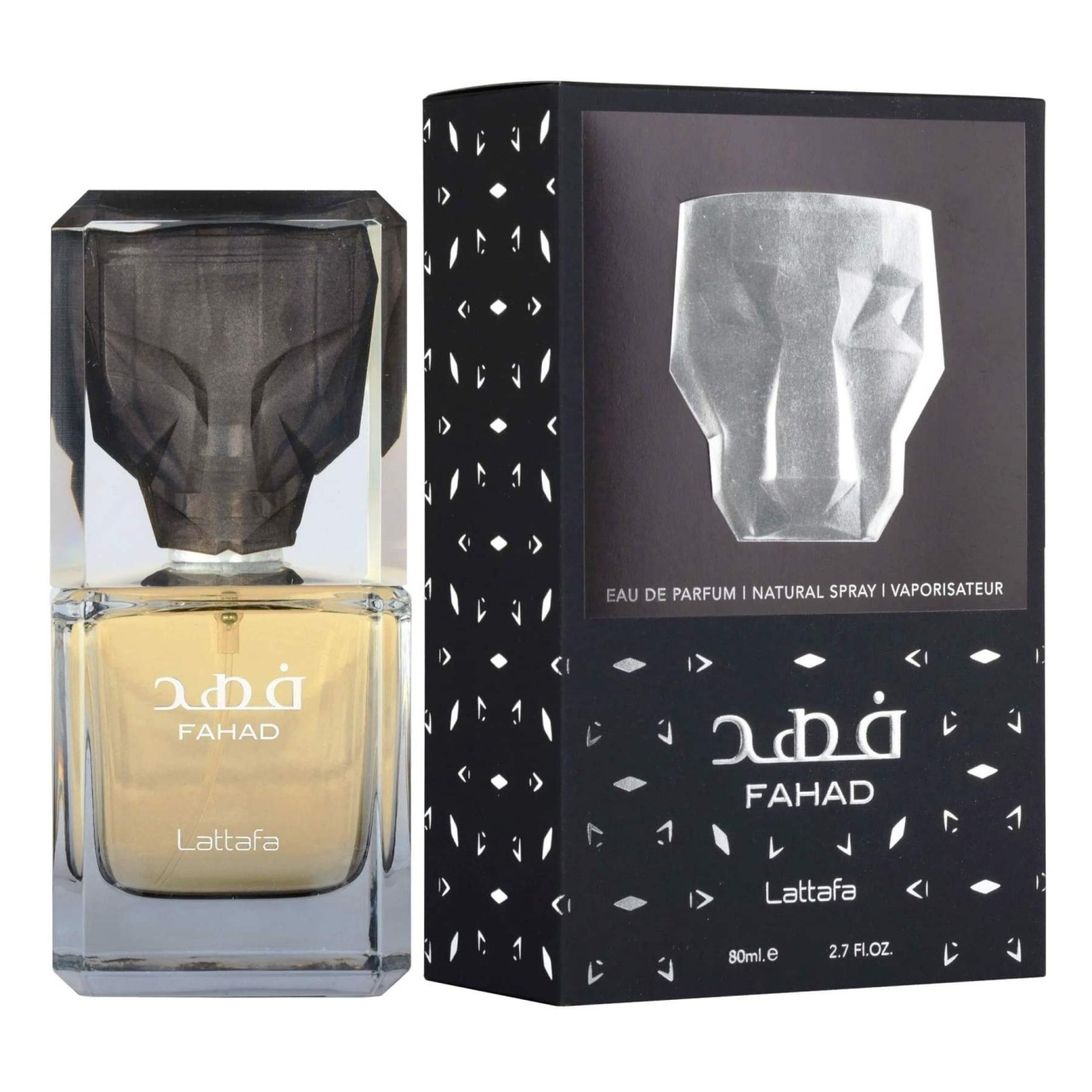Parfum Lattafa Fahad 80 ml cu sticlă și cutie, parfum arabesc bărbătesc original