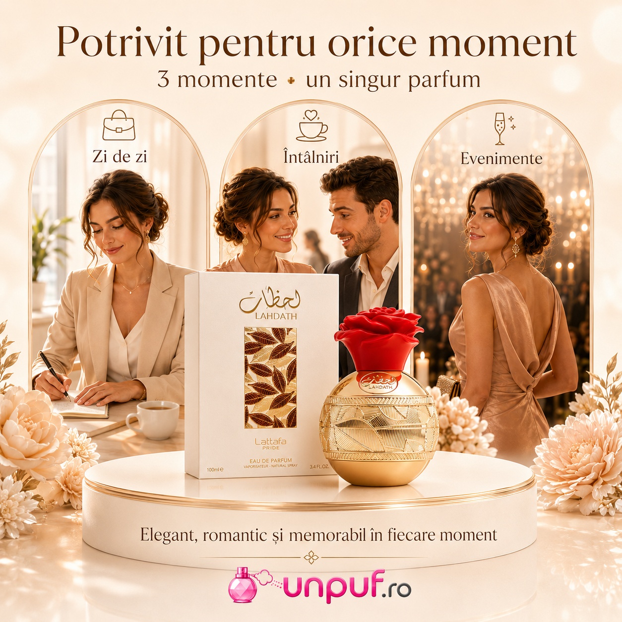 Parfum Lattafa Pride Lahdath potrivit pentru zi de zi &icirc;nt&acirc;lniri și evenimente