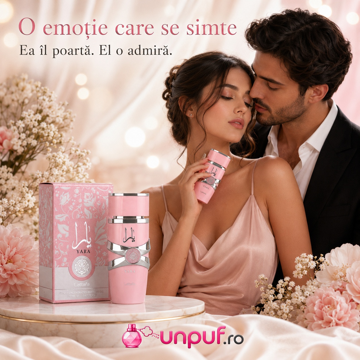 Lattafa Yara Concentrated Oil parfum romantic de damă cu aromă dulce, ea &icirc;l poartă, el o admiră
