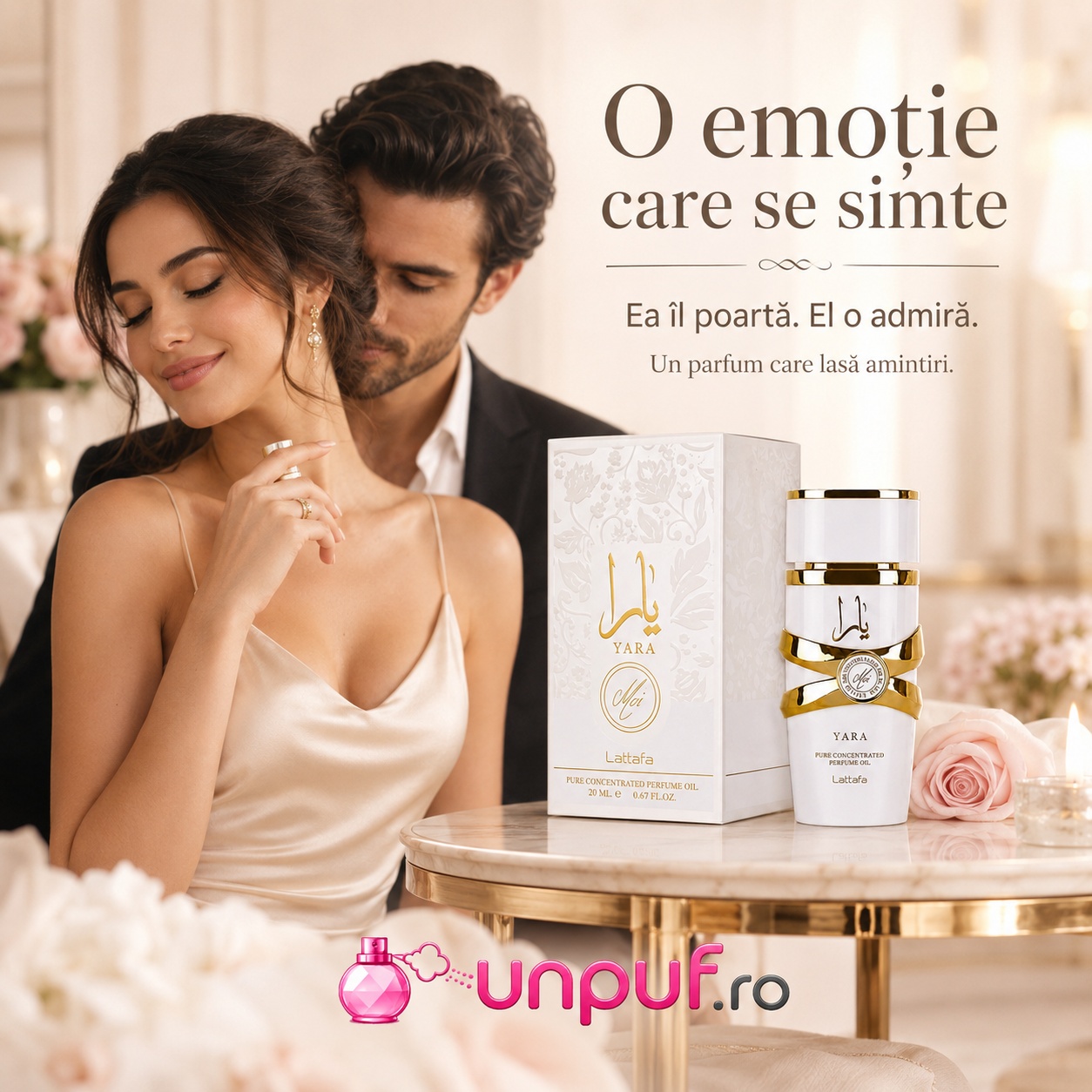Lattafa Yara Moi Concentrated Oil parfum elegant, o emoție care se simte, ea &icirc;l poartă, el o admiră, aromă memorabilă