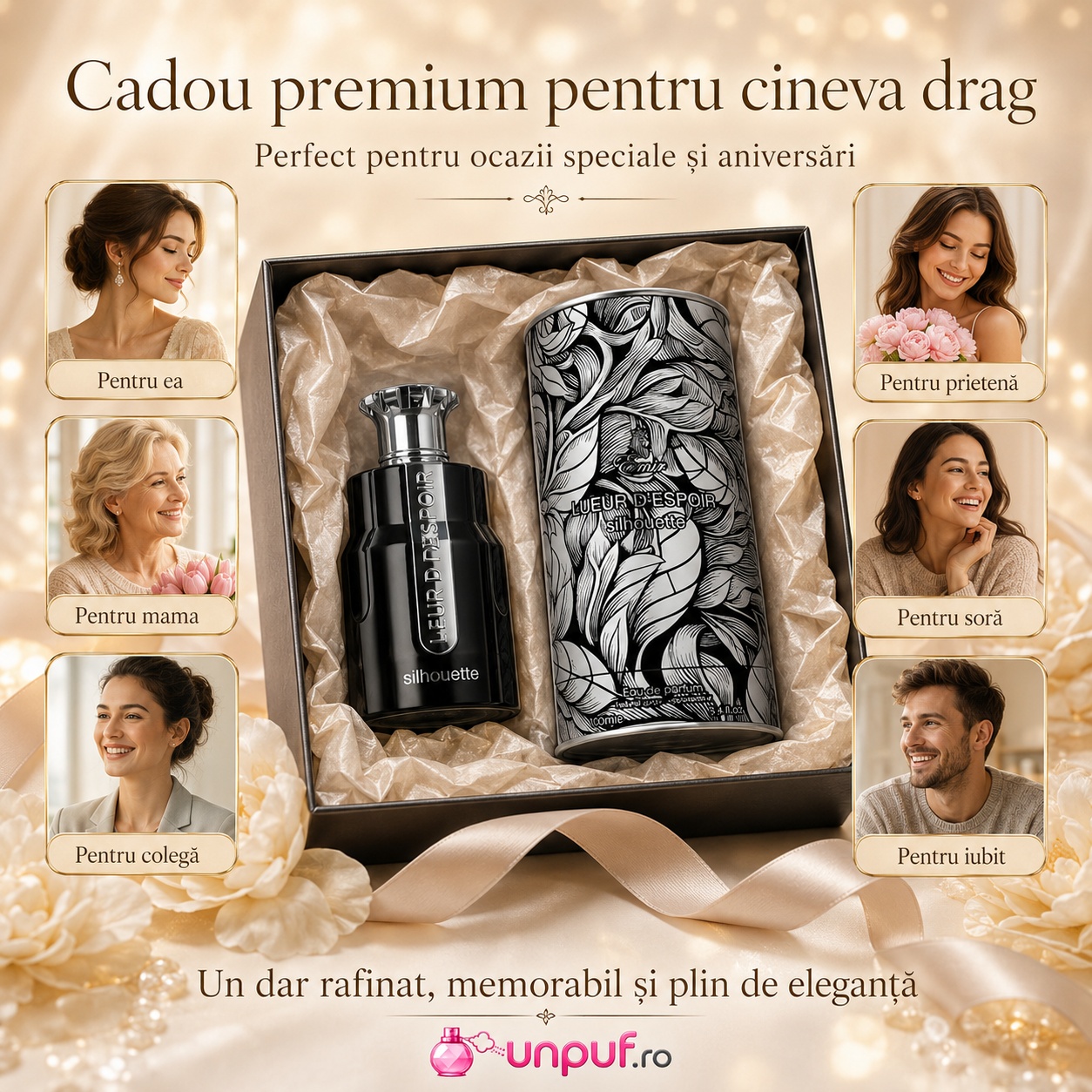 Lueur D'Espoir Silhouette Emir cadou premium pentru cineva drag