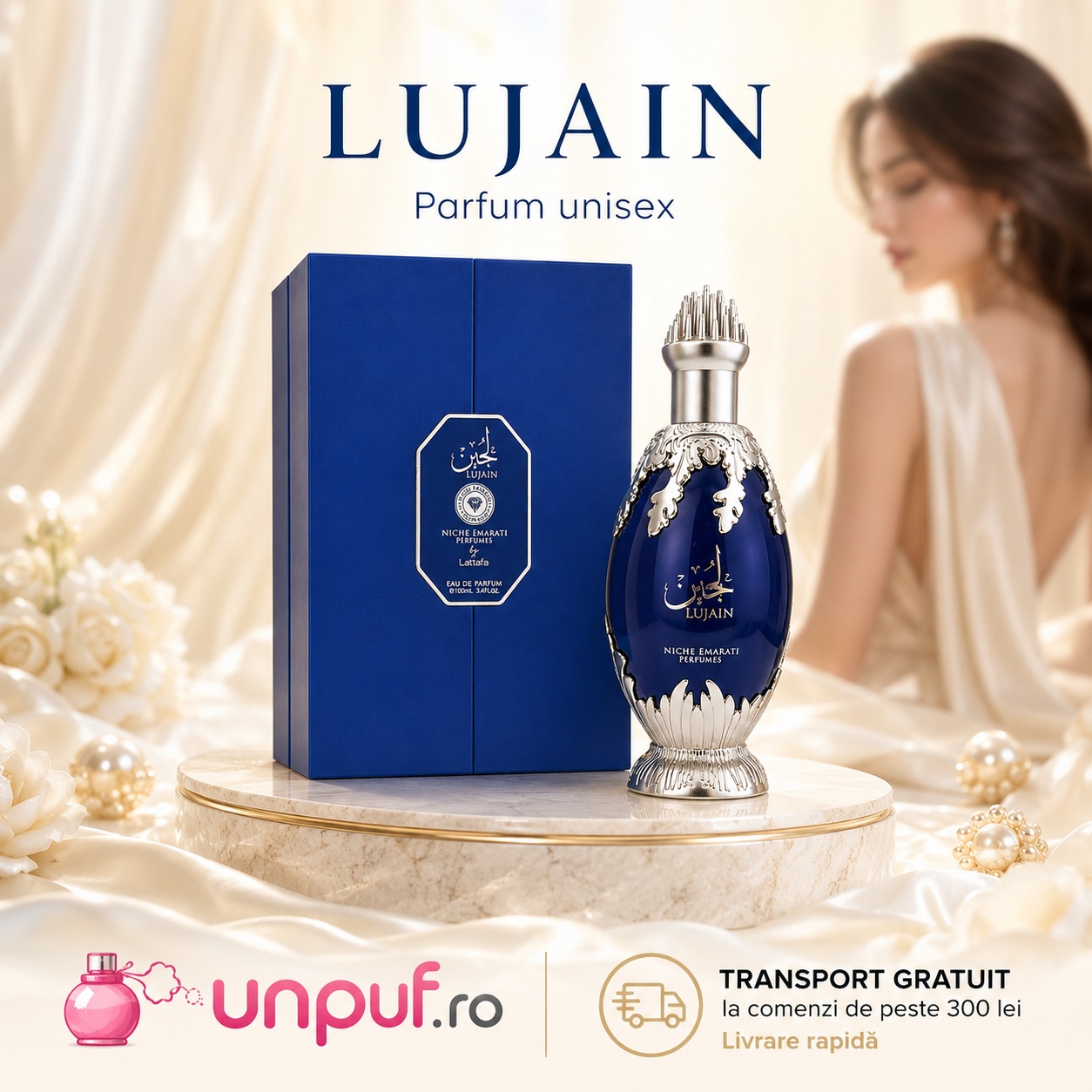 Lujain Niche Emarati Lattafa parfum unisex cu transport gratuit la comenzi de peste 300 lei unpuf.ro