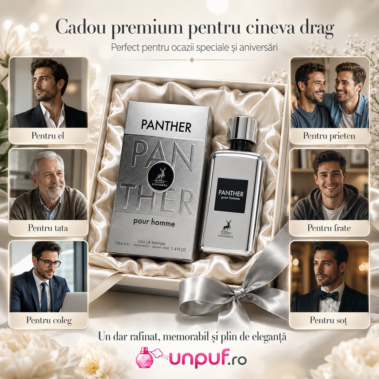 Panther Pour Homme Maison Alhambra cadou premium pentru el, tată, prieten, frate, coleg sau soț