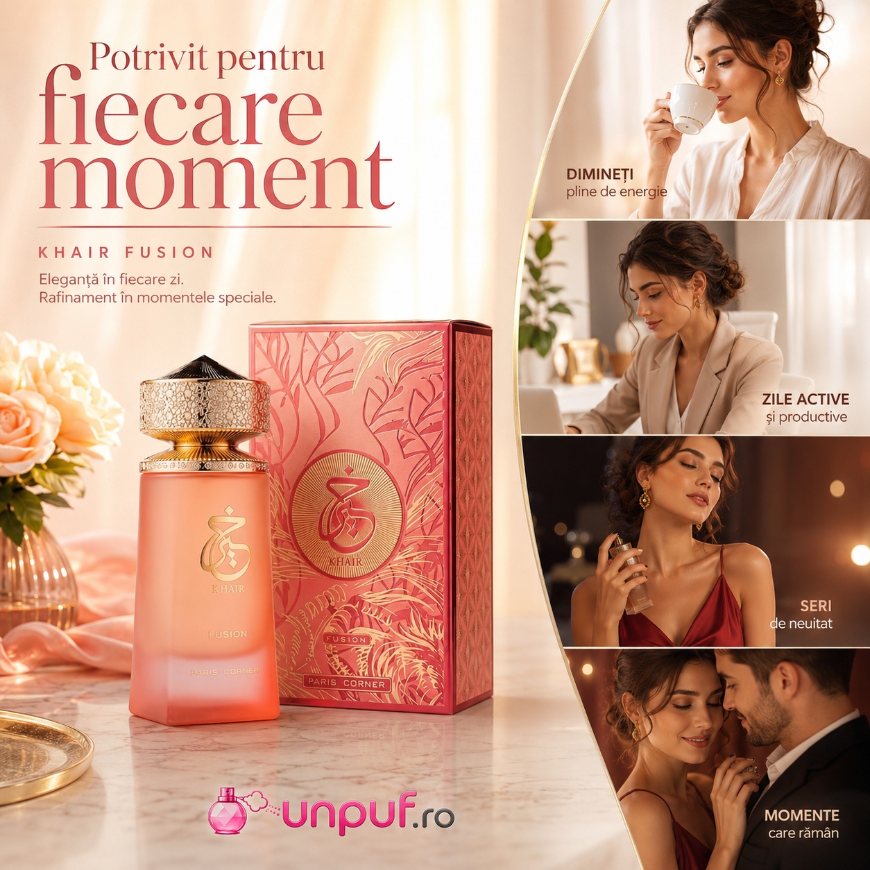 Khair Fusion potrivit pentru fiecare moment, dimineți, zile active, seri și momente speciale