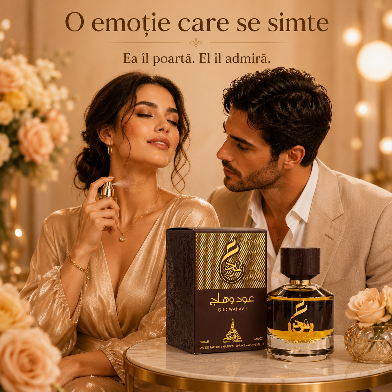 Oud Wahaaj Paris Corner parfum unisex intens elegant și memorabil pentru momente speciale