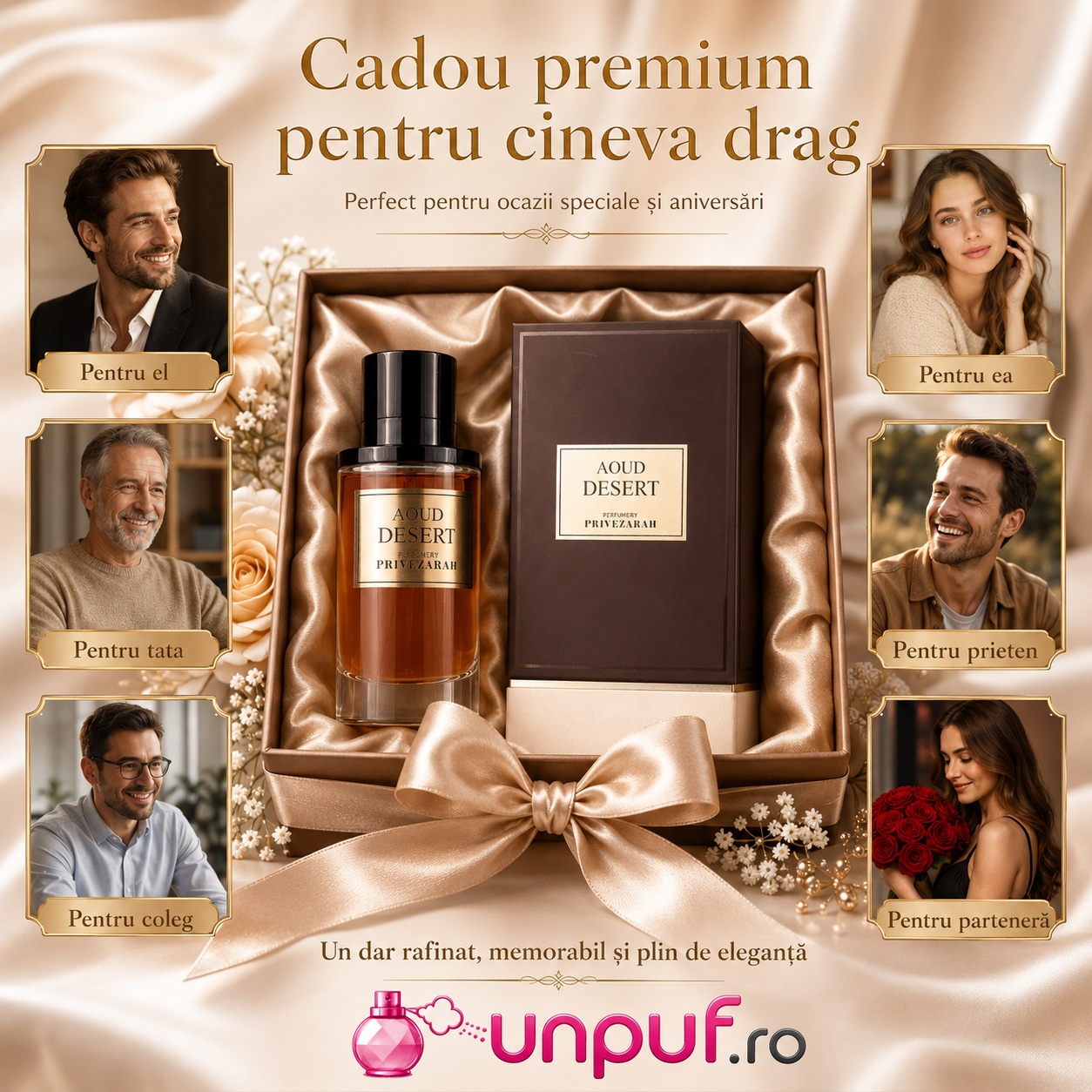 Aoud Desert Privezarah cadou premium pentru femei și bărbați