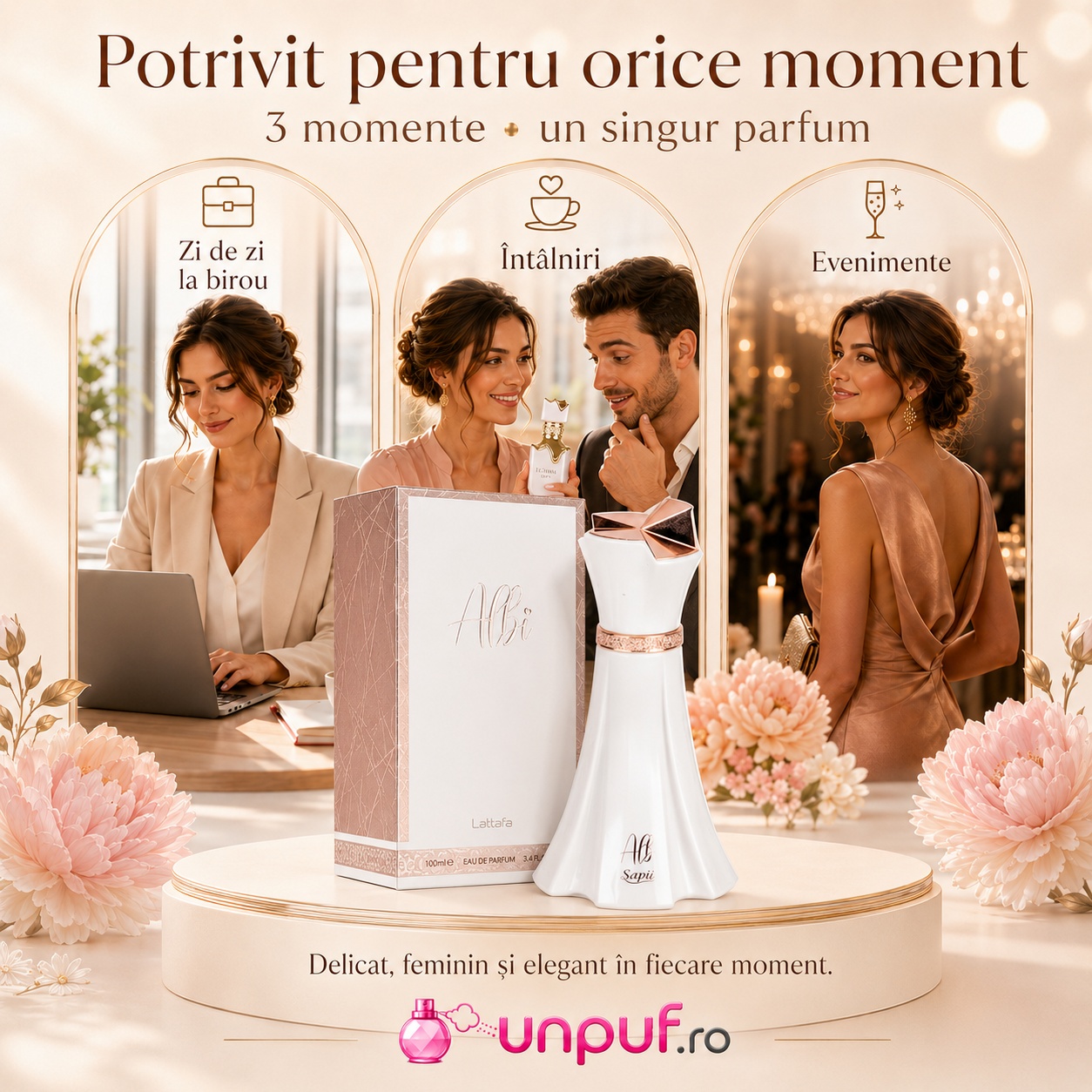 Sapil Albi potrivit pentru zi de zi la birou, întâlniri și evenimente speciale