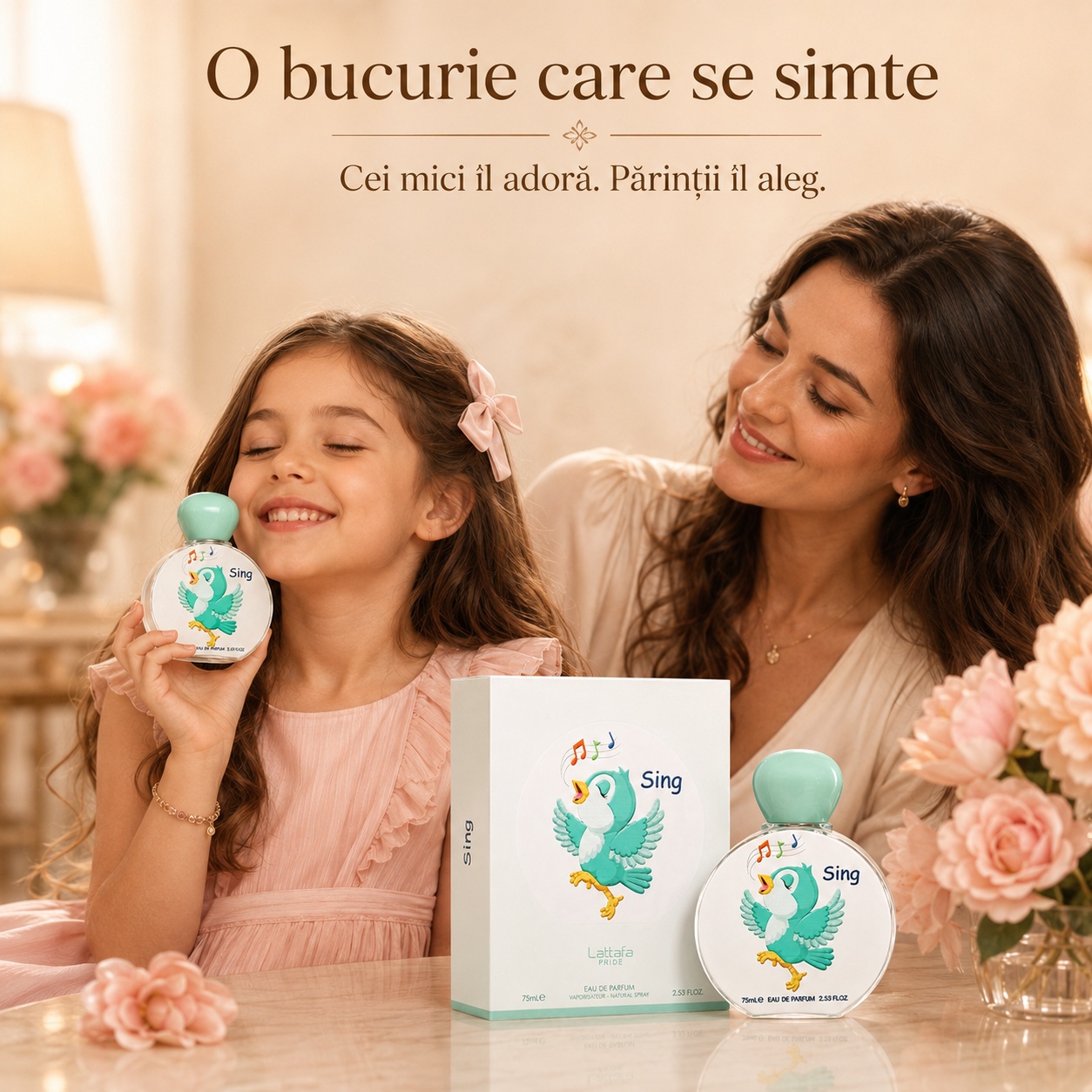 Sing Lattafa Pride parfum unisex pentru copii, o bucurie care se simte, cei mici &icirc;l adoră și părinții &icirc;l aleg
