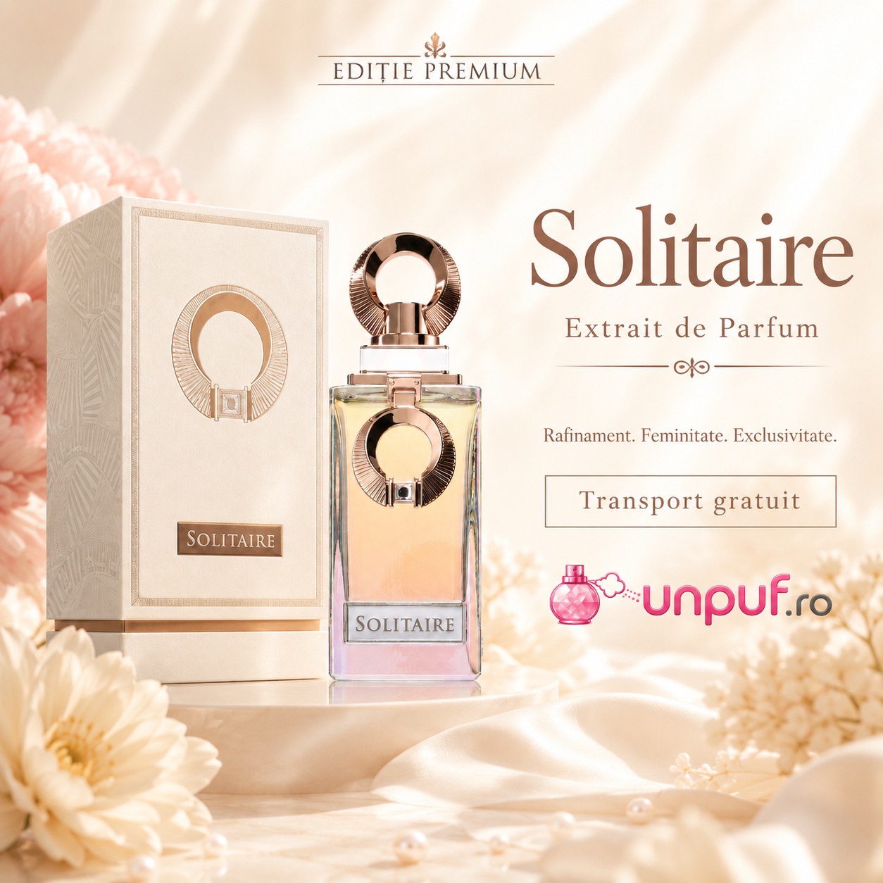 Solitaire French Avenue ediție premium, parfum luxury cu rafinament, feminitate, exclusivitate și transport gratuit