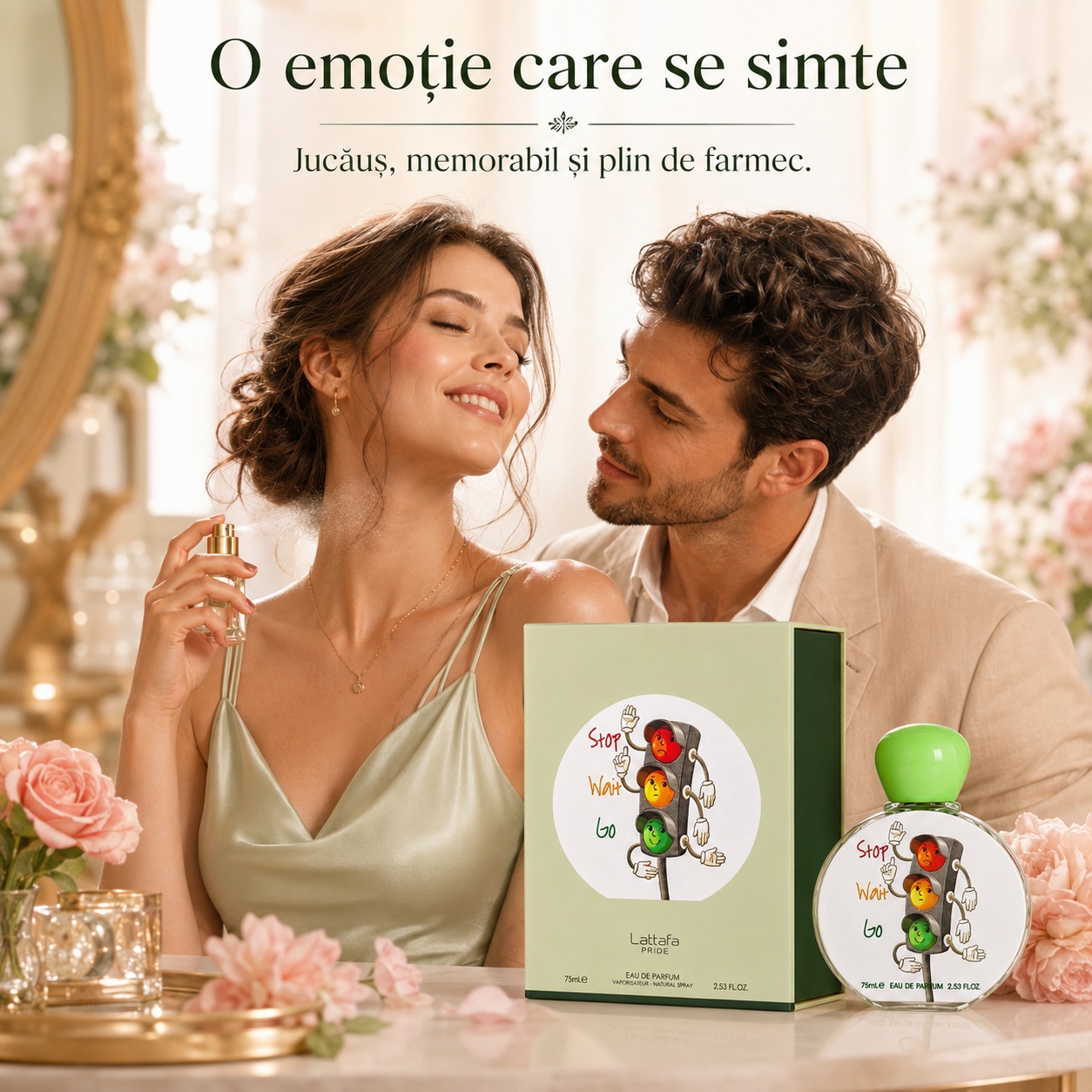 Stop Wait Go Lattafa Pride parfum romantic unisex jucăuș, memorabil și plin de farmec