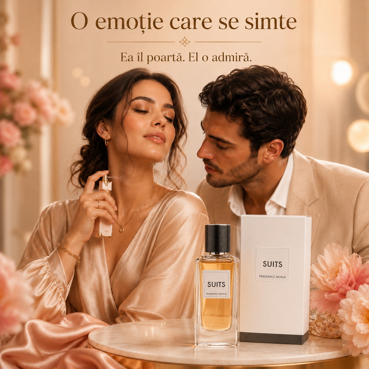 Ce primești &icirc;n colet Suits Fragrance World parfum 100 ml ambalat cu atenție și pregătit pentru cadou