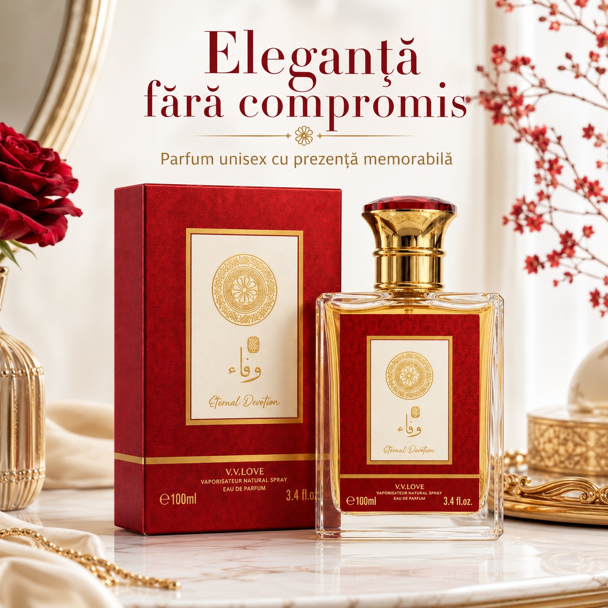 V.V. Love Eternal Devotion parfum unisex cu prezență memorabilă