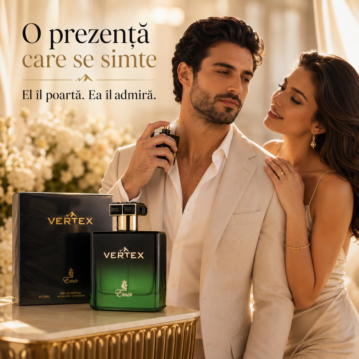 Vertex Emir o prezență care se simte, parfum bărbătesc intens și elegant