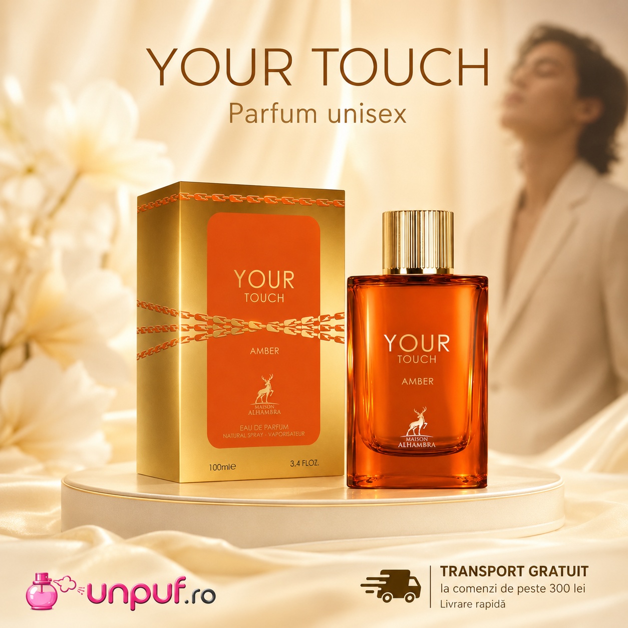 Your Touch Amber Maison Alhambra parfum bărbătesc cu transport gratuit la comenzi de peste 300 lei unpuf.ro